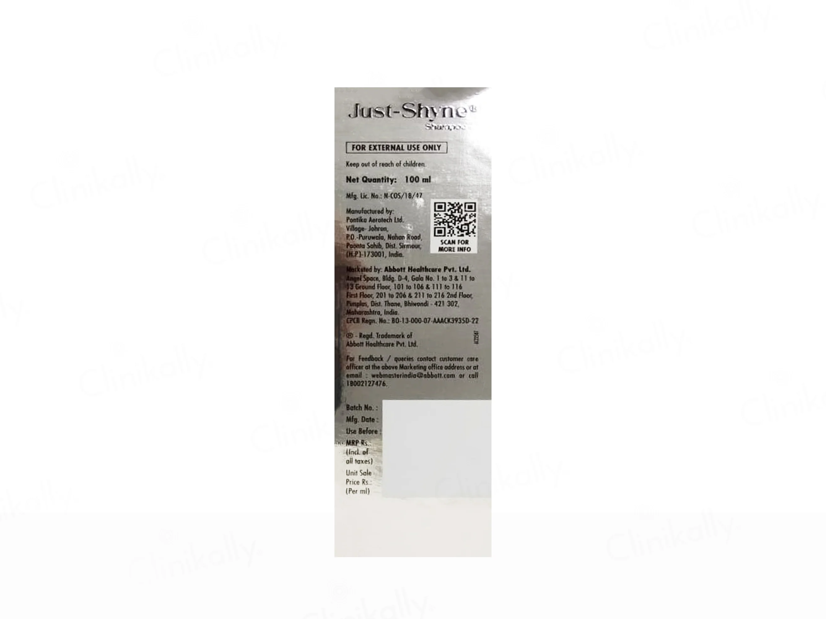 Just-Shyne 2-In-1 Volumizing Formula Hair Fall Control Shampoo - Image 3