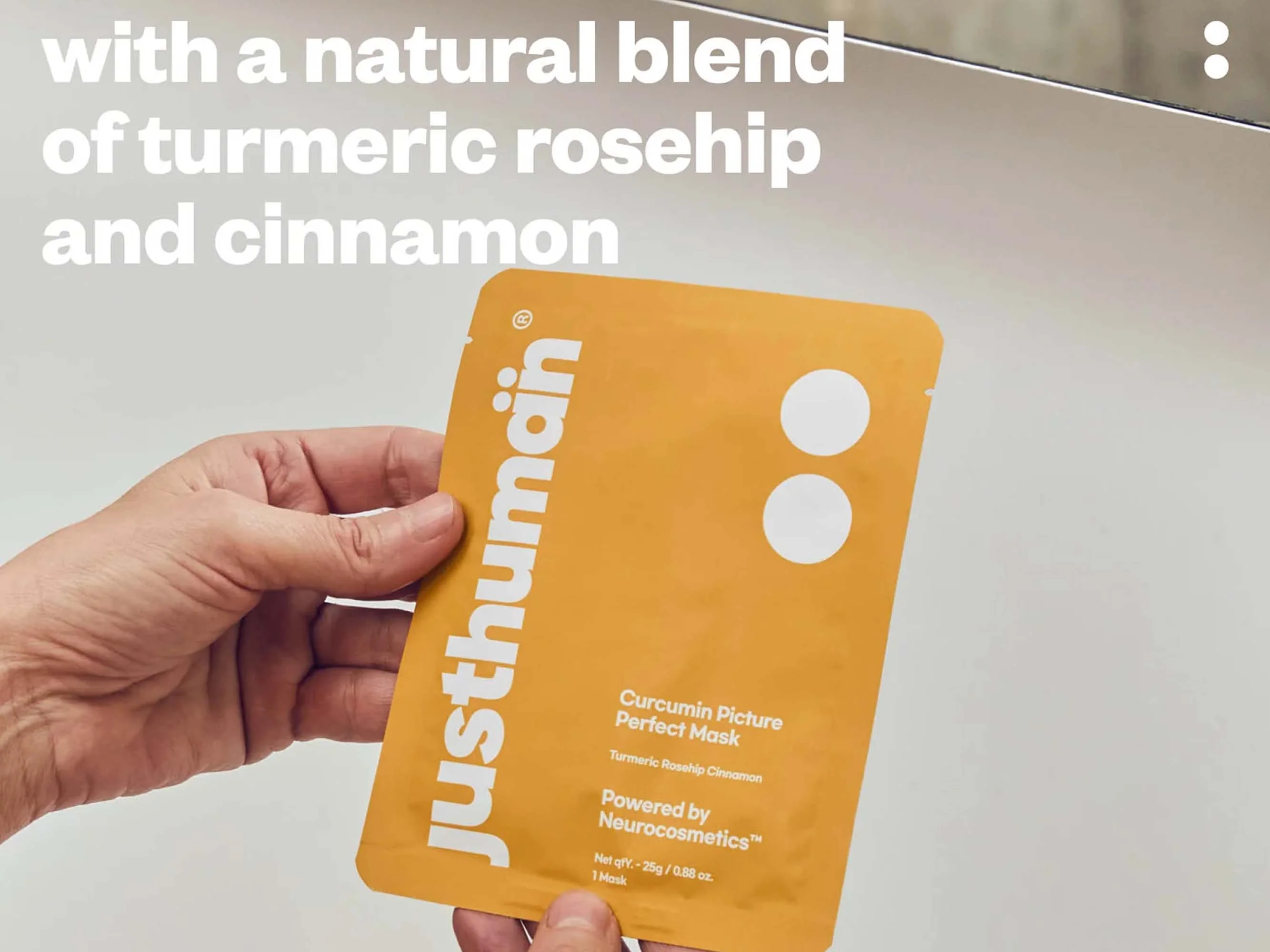 Justhuman Curcumin Picture Perfect Mask - Image 2