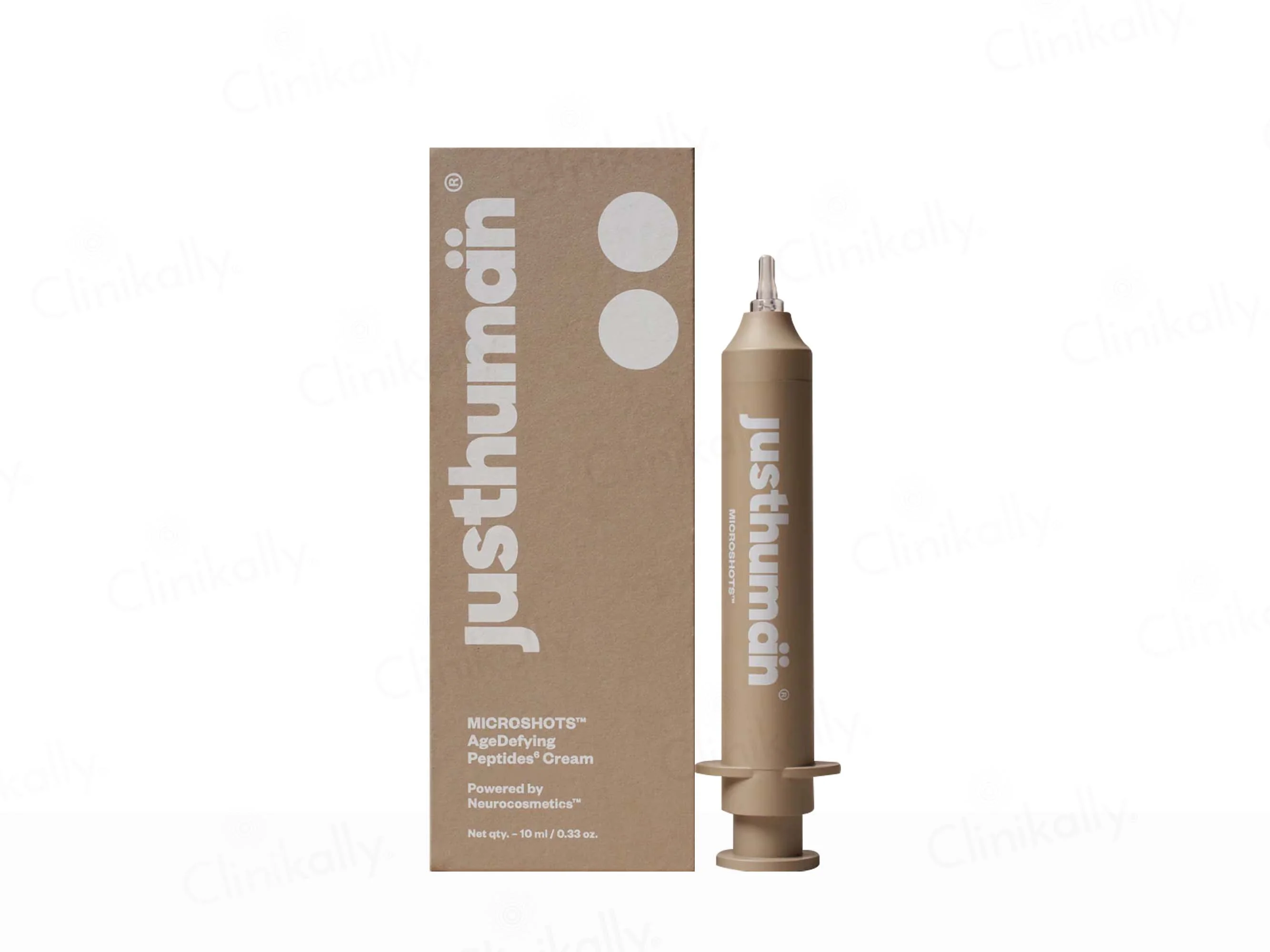 Justhuman Microshots™ AgeDefying Peptide⁶ Cream with Peace Mask