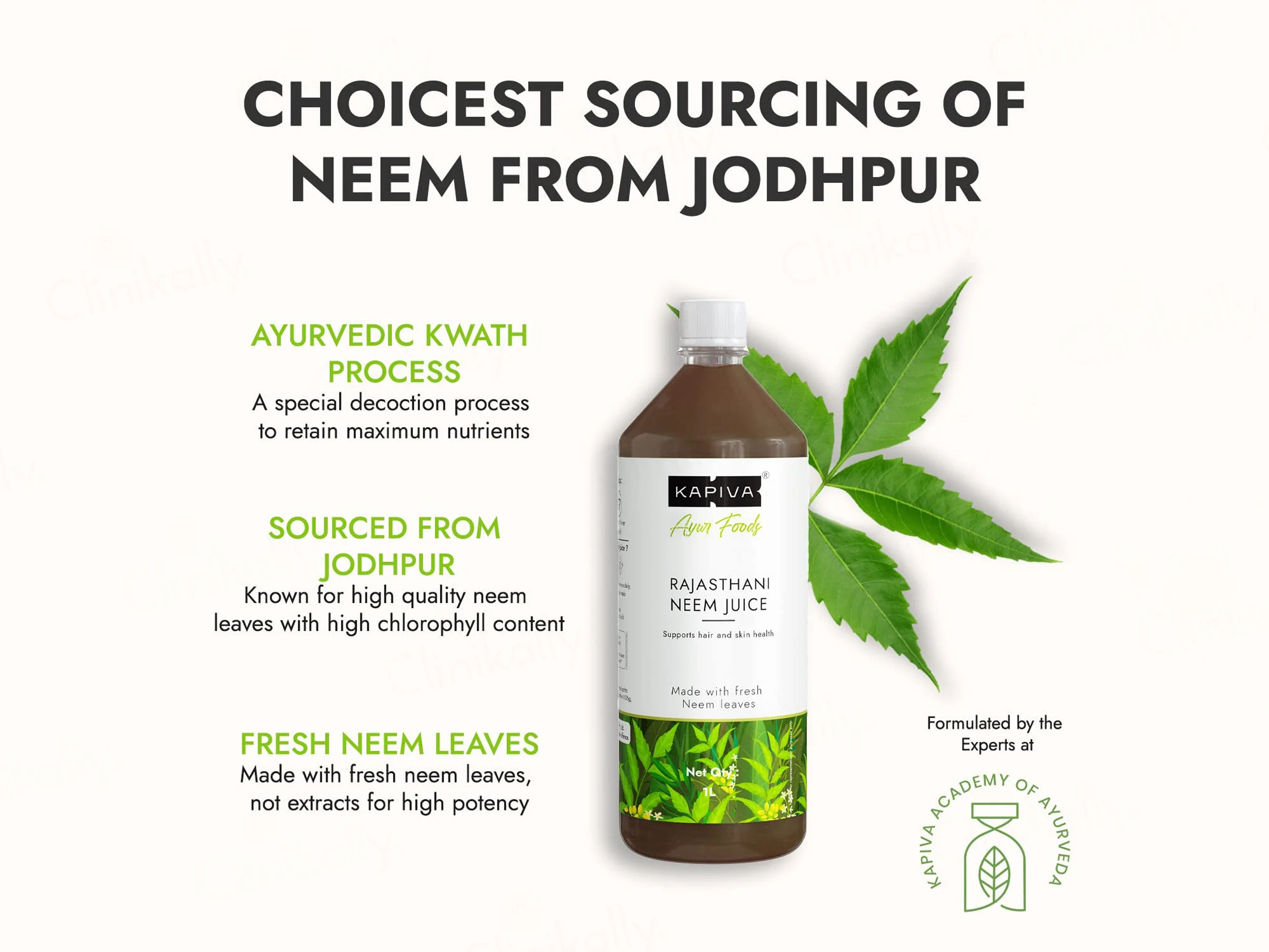 Kapiva Rajasthani Neem Juice For Hair & Skin Health - Image 4