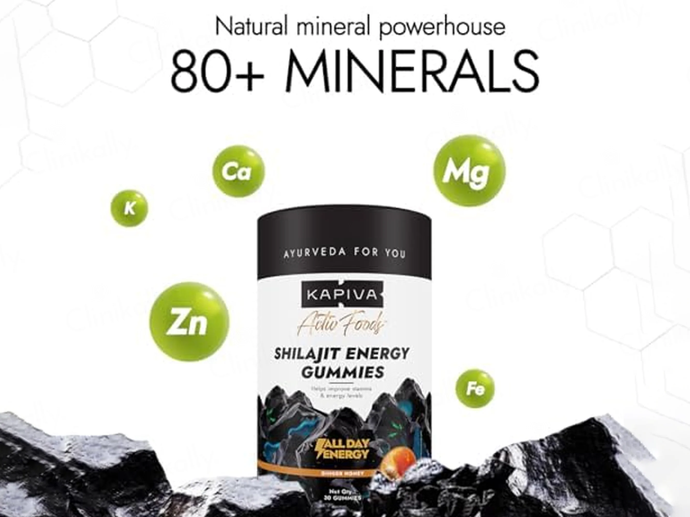 Kapiva Shilajit Energy Gummies - Ginger Honey - Image 3