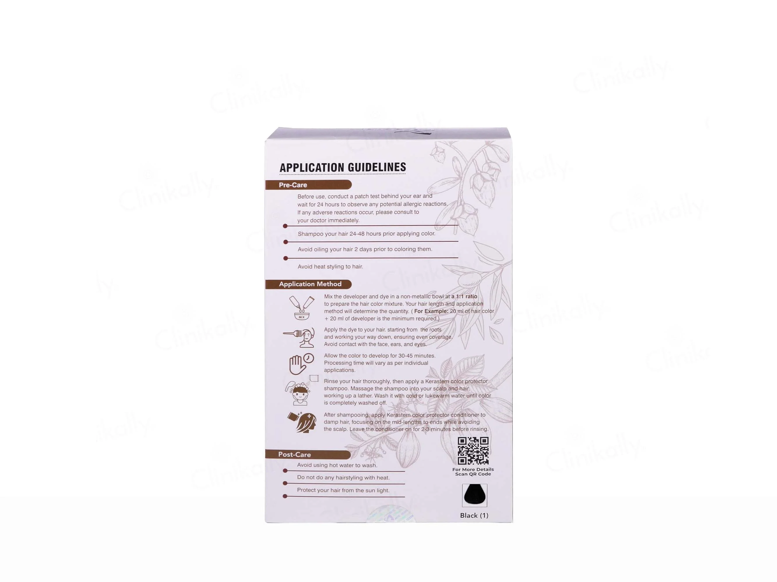 Kerastem Hair Color 1 Black - Image 3