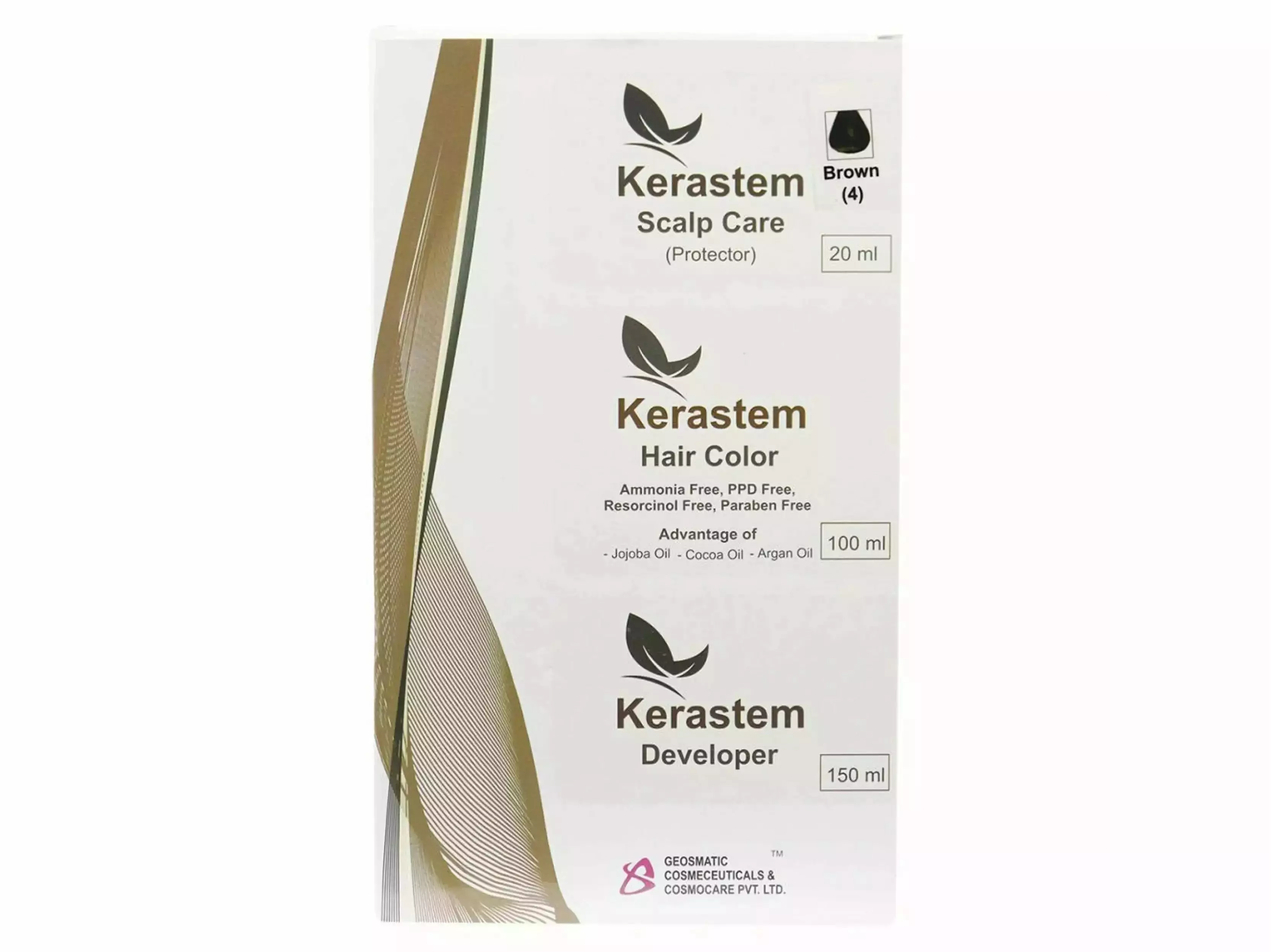 Kerastem Hair Color 4 Brown - Image 2
