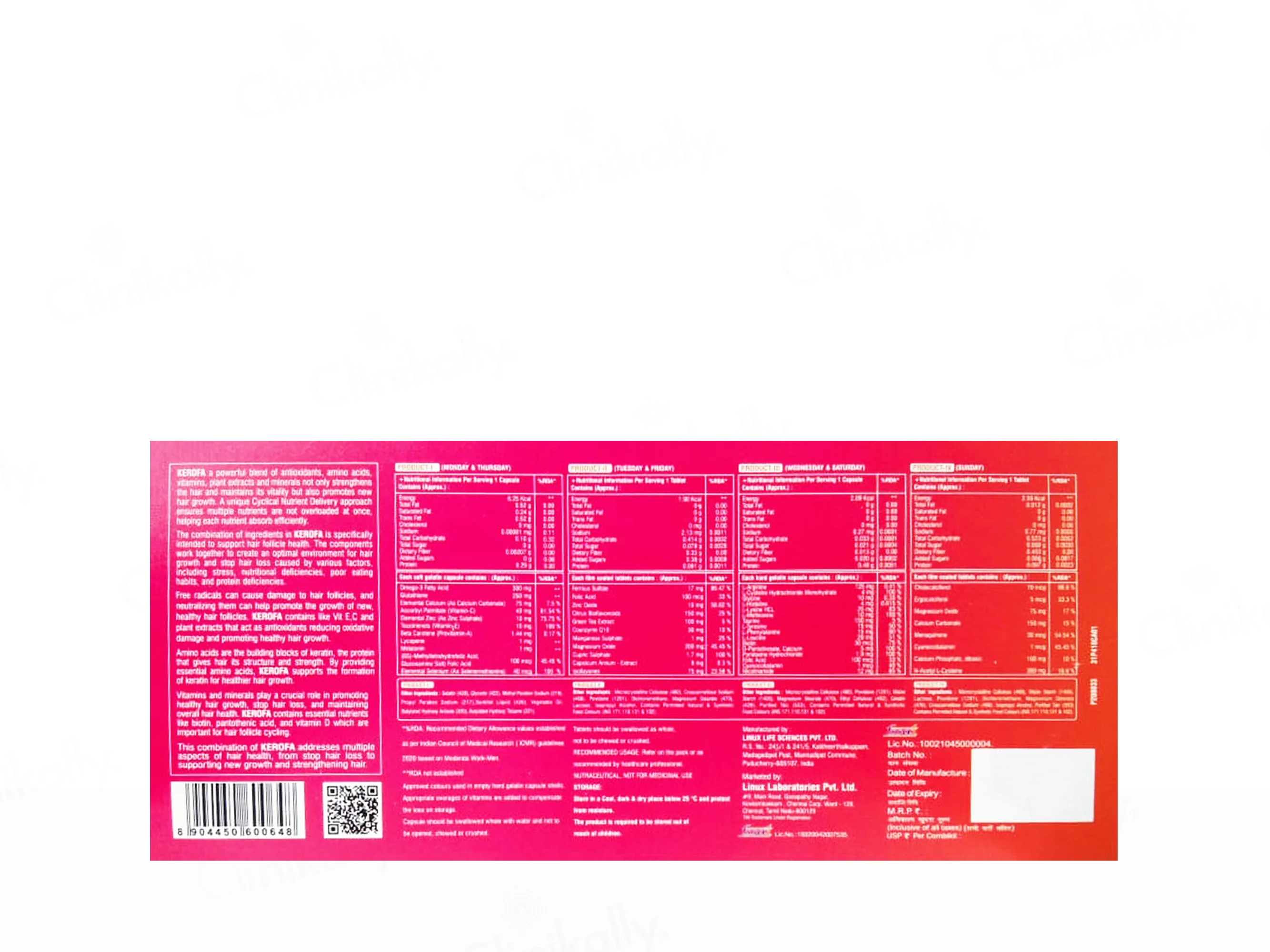 Kerofa Hair Growth Nutraceutical Supplement Combokit - Image 2