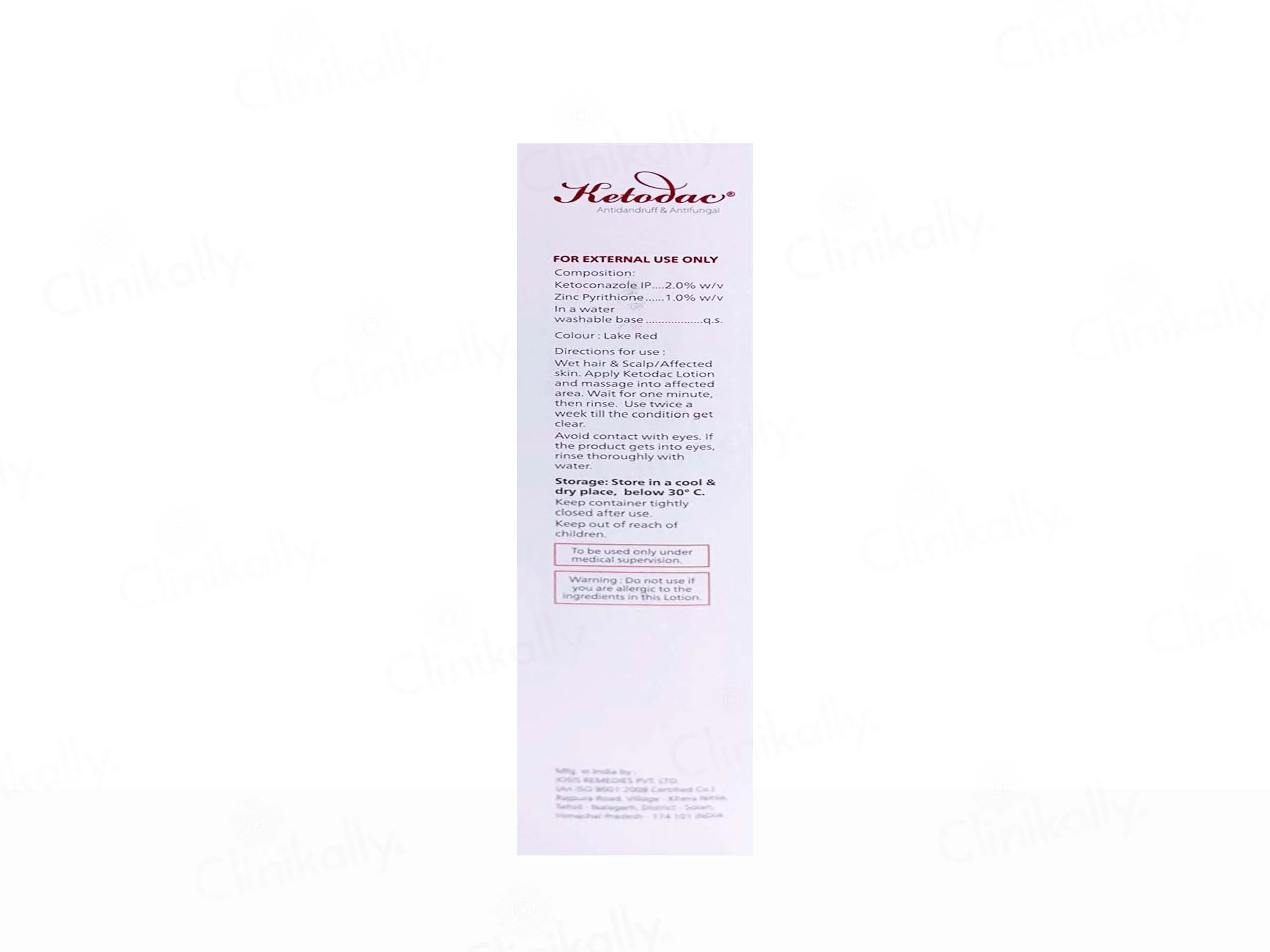 Ketodac Anti Dandruff & Anti-Fungal Lotion - Image 2
