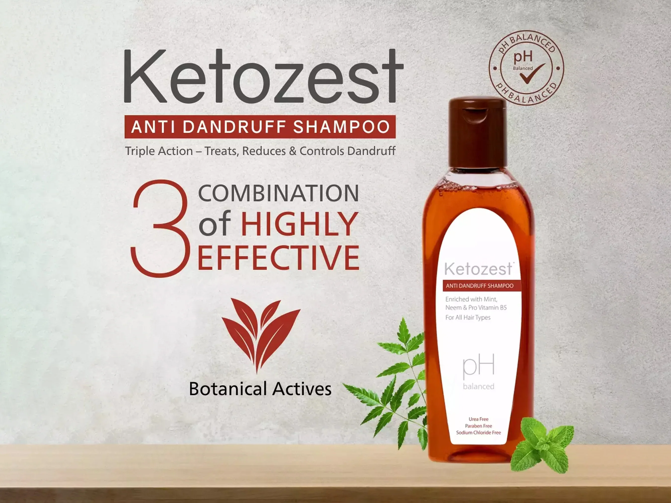 Ketozest pH Balanced Anti Dandruff Shampoo - Image 2