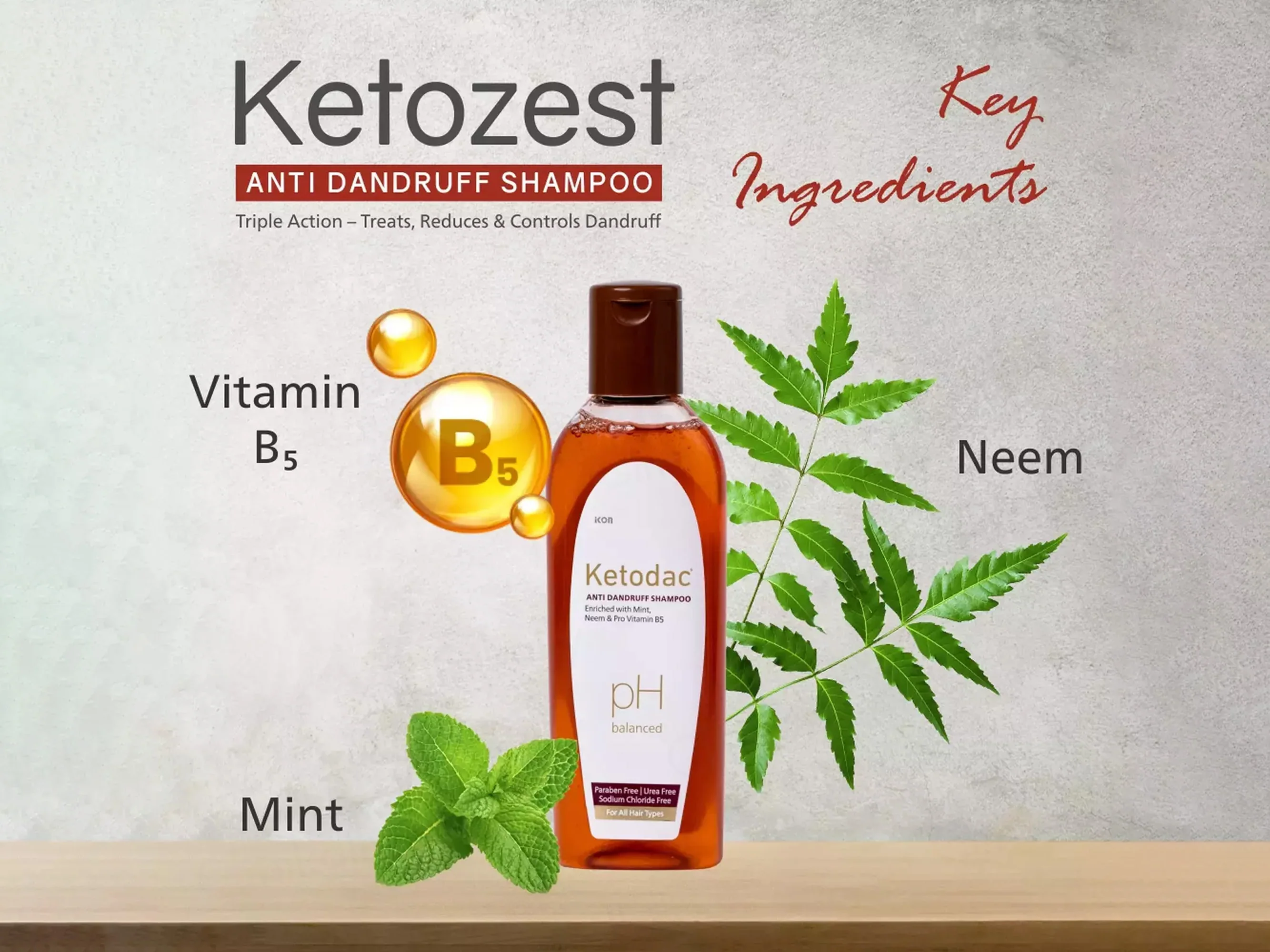 Ketozest pH Balanced Anti Dandruff Shampoo - Image 3