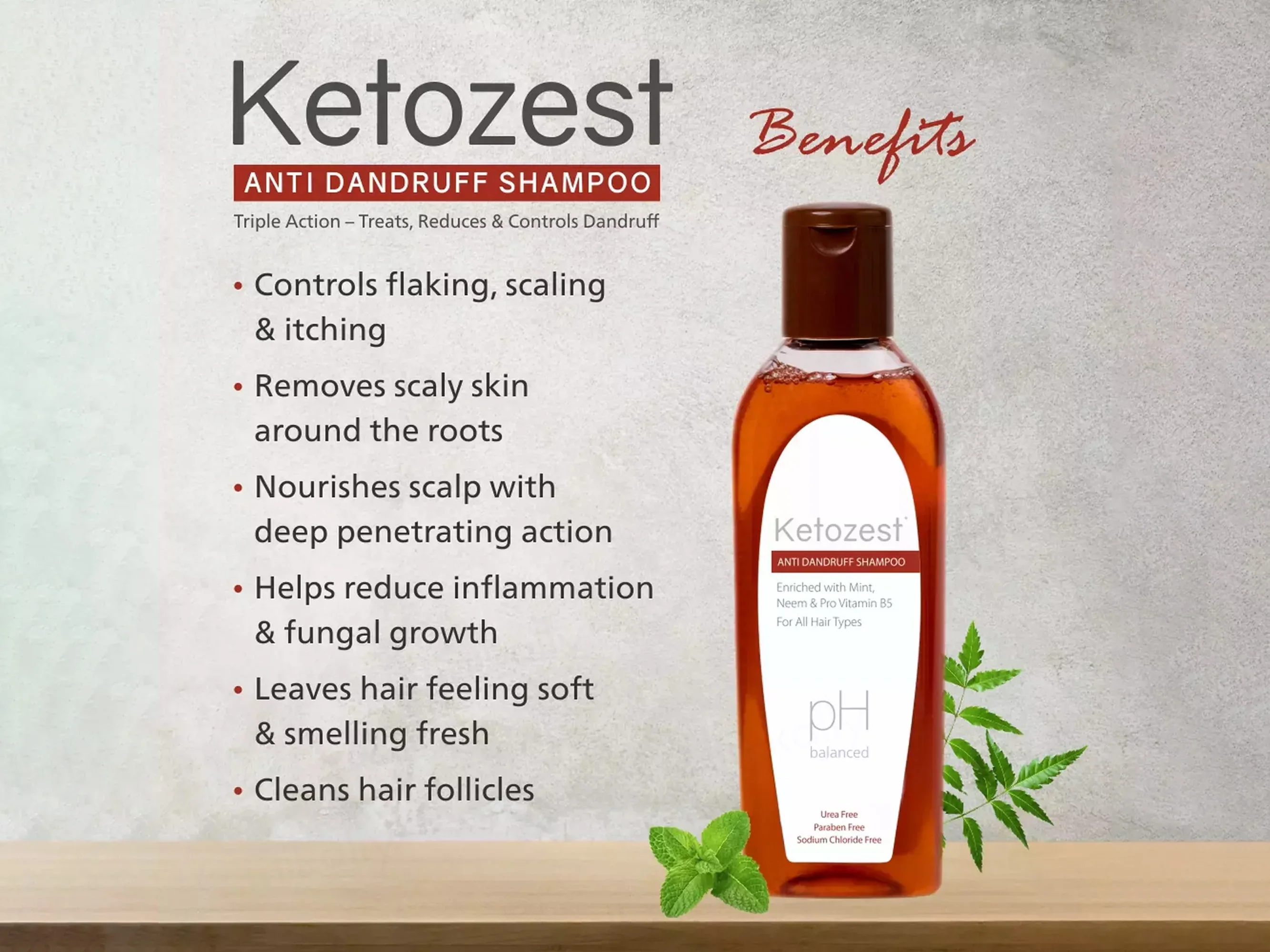 Ketozest pH Balanced Anti Dandruff Shampoo - Image 4