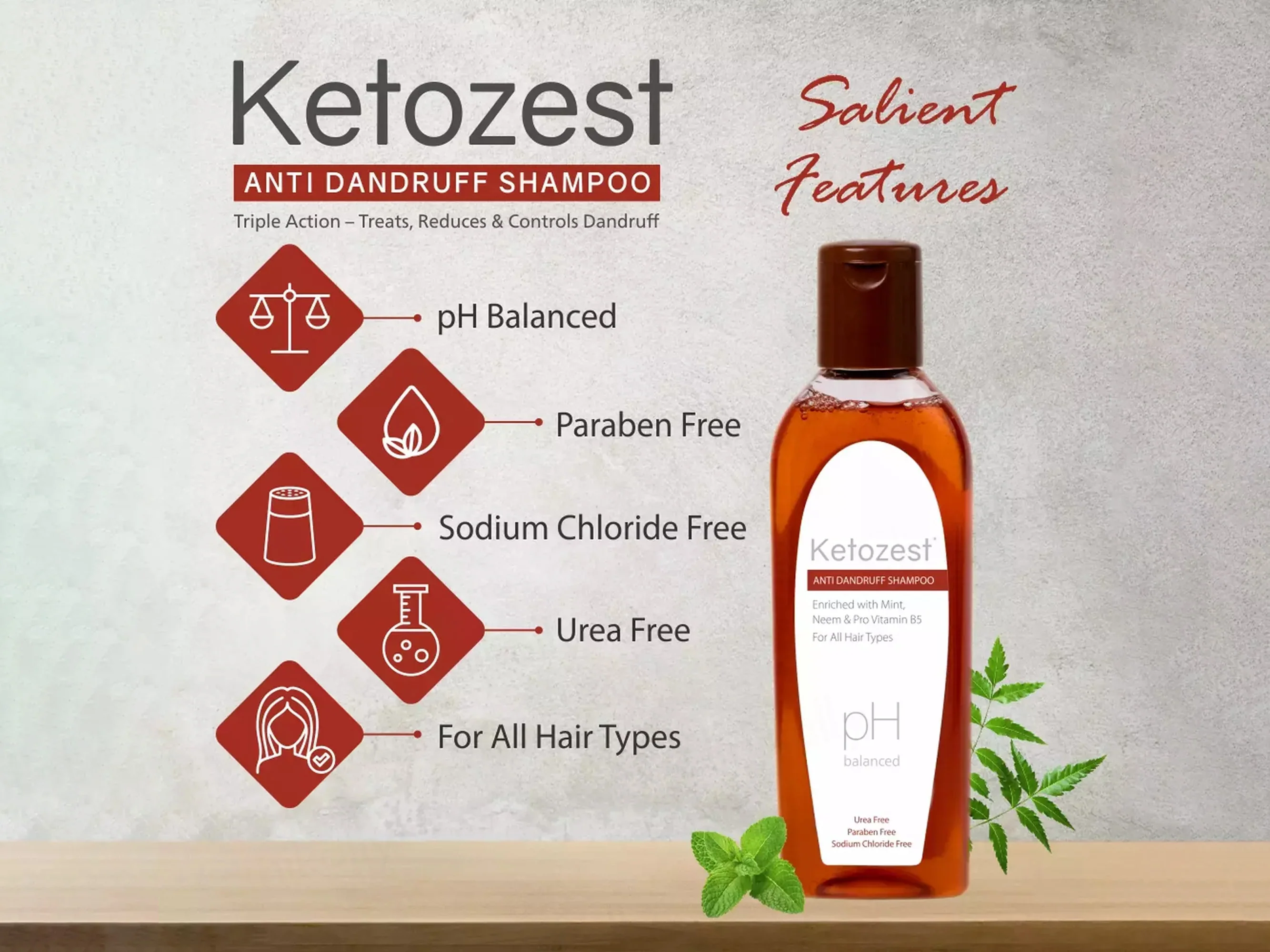 Ketozest pH Balanced Anti Dandruff Shampoo - Image 5