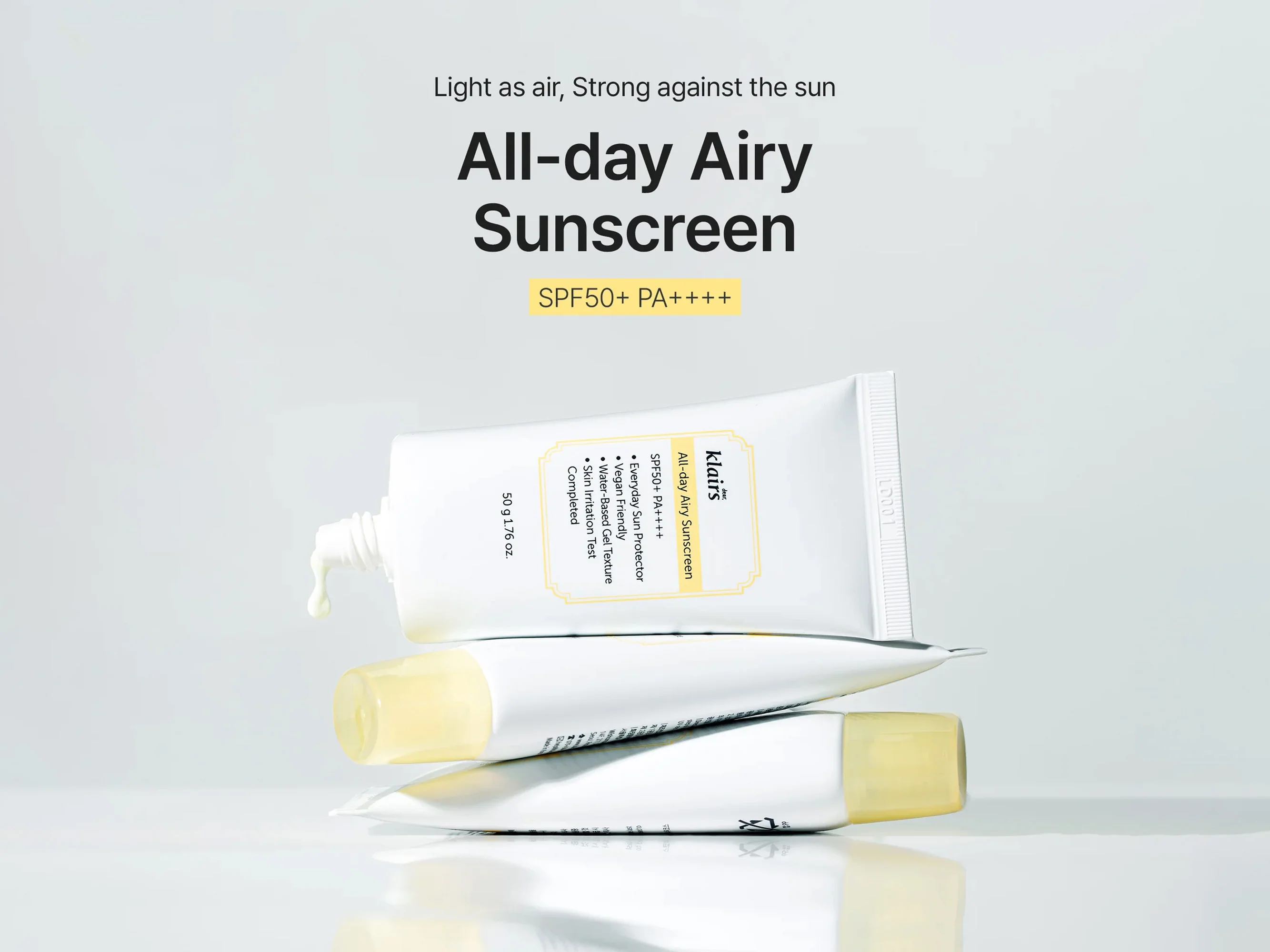 Klairs All-Day Airy Sunscreen SPF 50+ PA++++ - Image 4