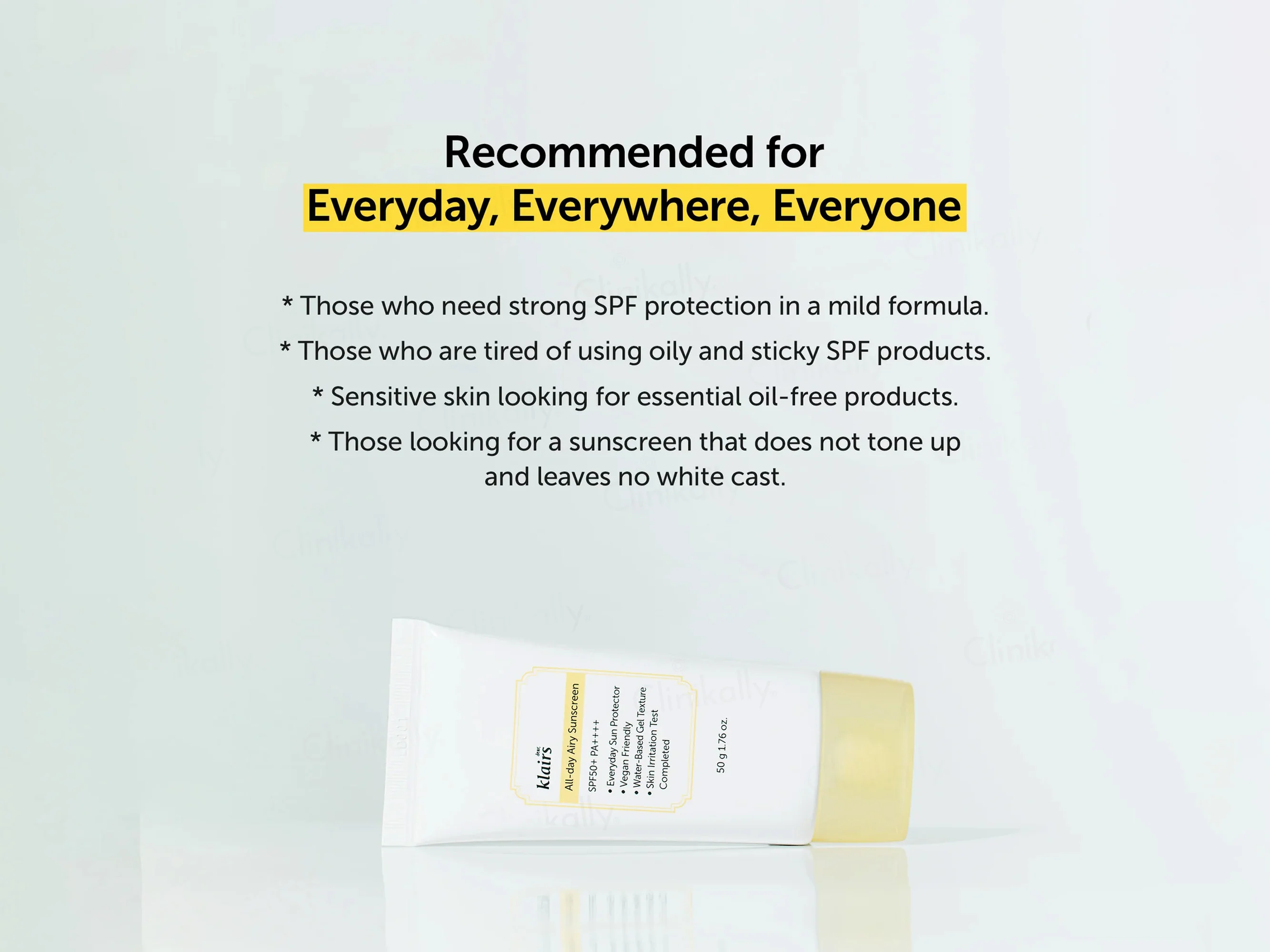 Klairs All-Day Airy Sunscreen SPF 50+ PA++++ - Image 7