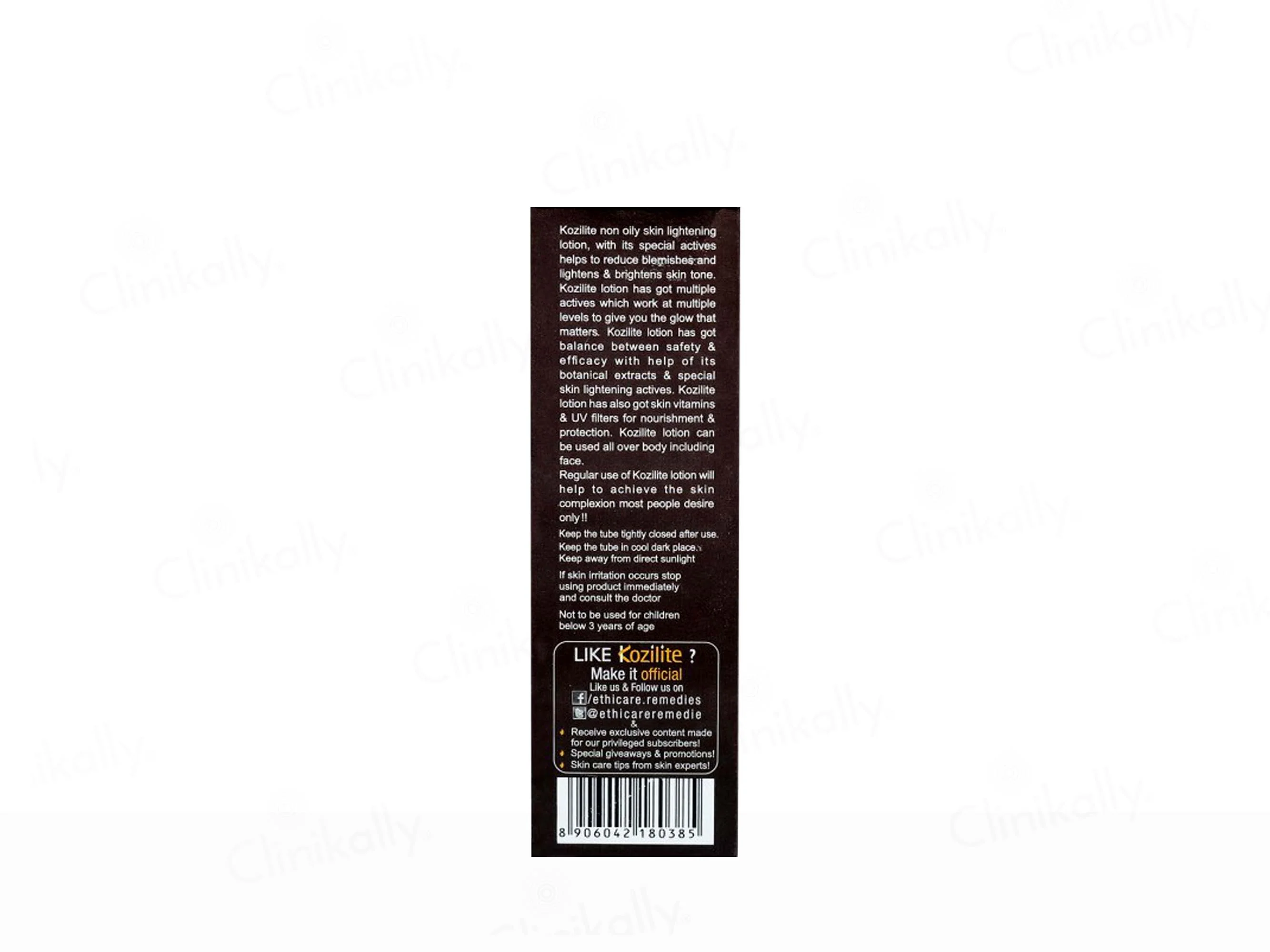 Kozilite Non Oily Skin Lightening Lotion - Image 3