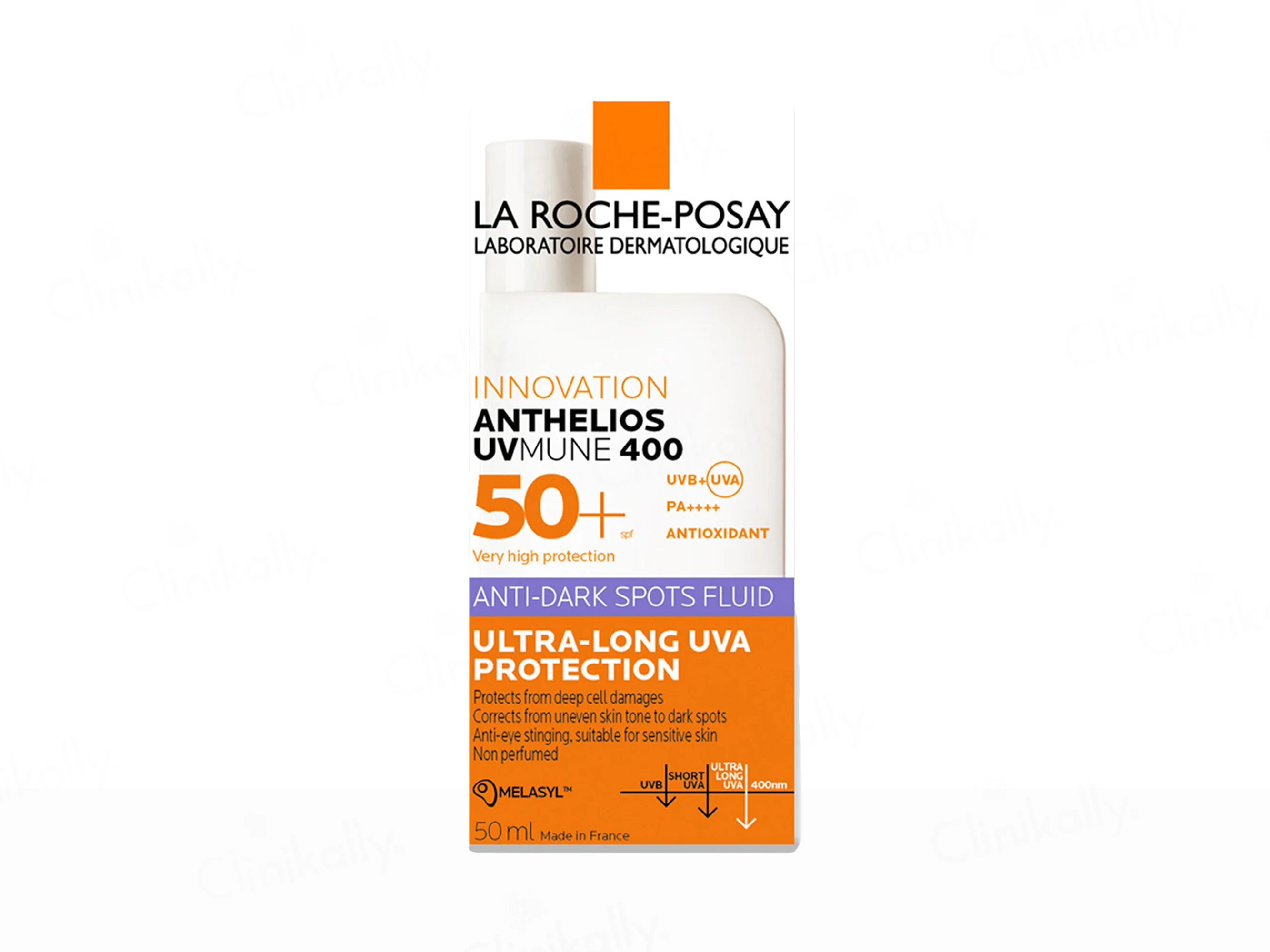 La Roche-Posay Anthelios UVMune 400 Anti-Dark Spots Fluid Sunscreen 50+ PA++++ - Image 3
