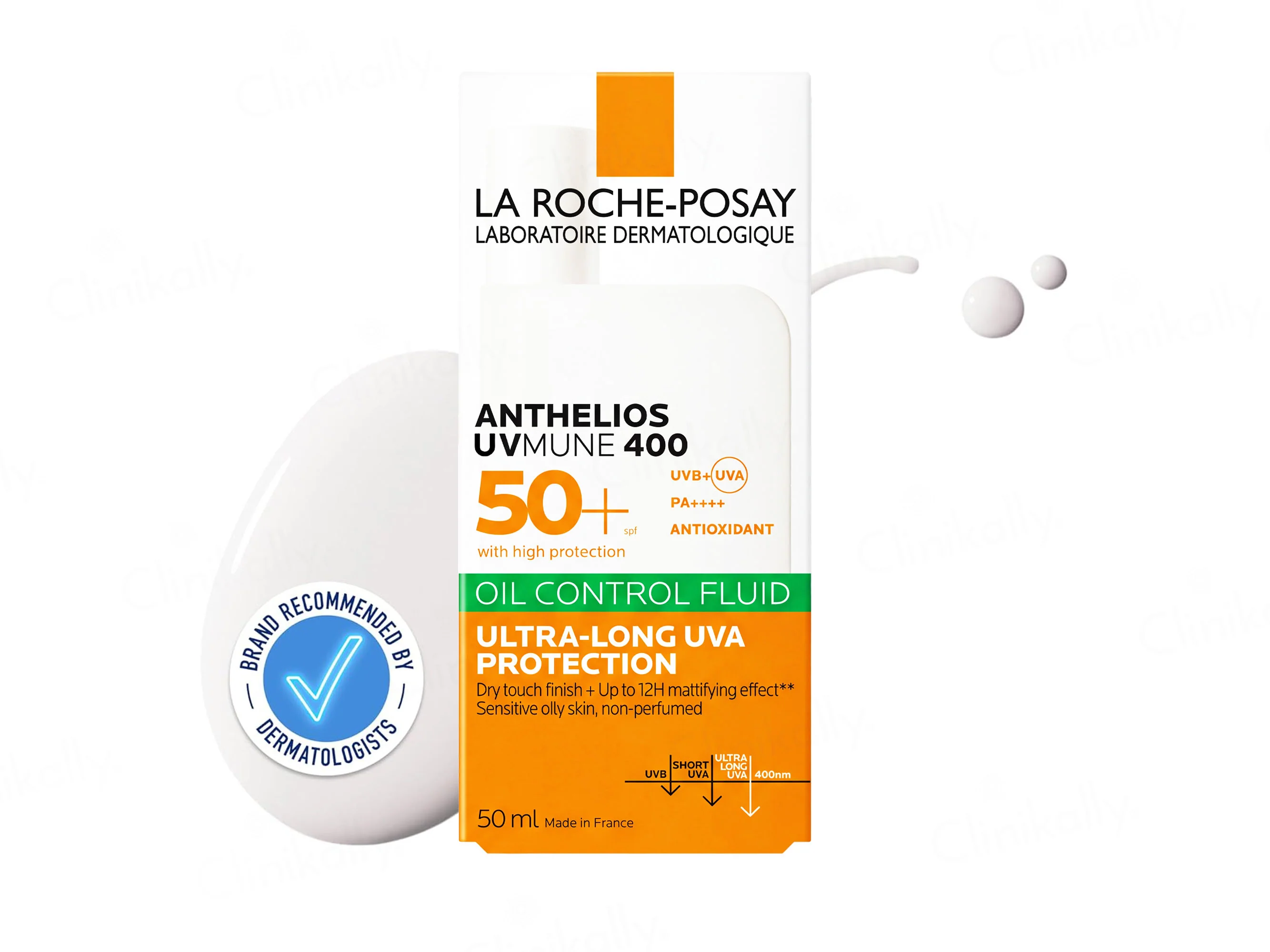 La Roche-Posay Anthelios UVMune 400 Oil Control Fluid Sunscreen 50+ PA++++ - Image 2