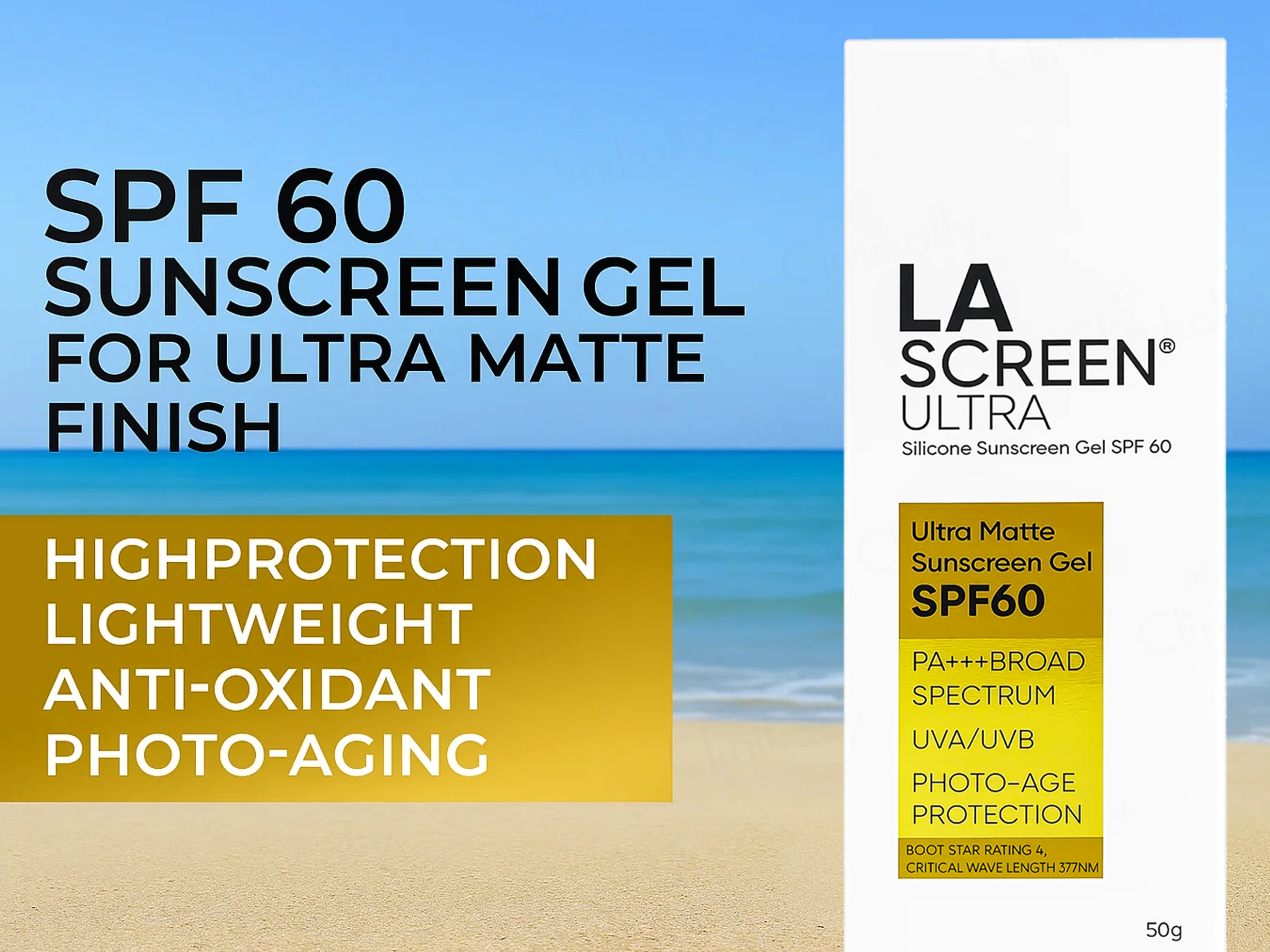 La Screen Ultra Silicone Sunscreen Gel SPF 60 PA+++ - Image 4