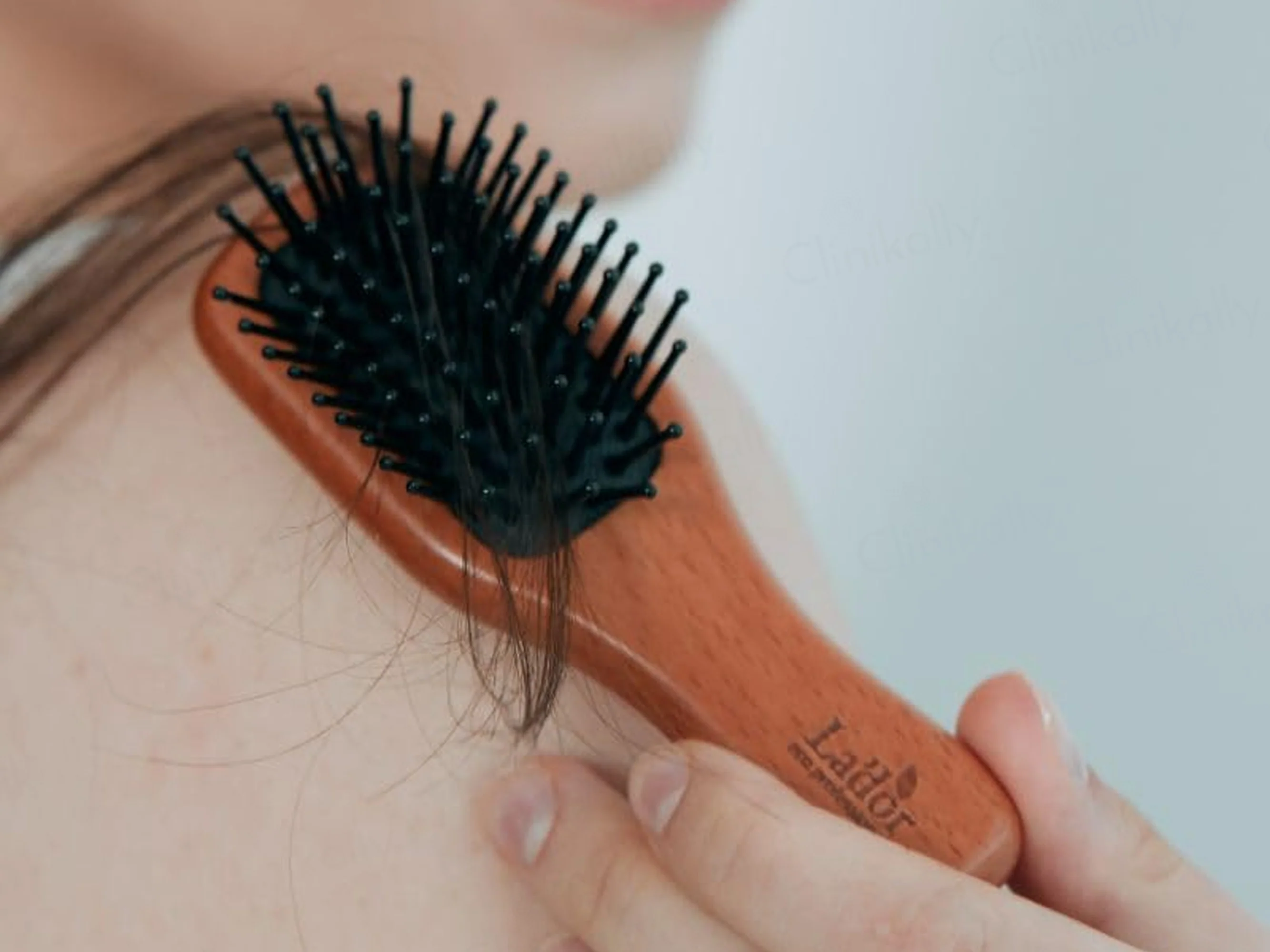 Lador Mini Wooden Paddle Engler Beech Hair Brush - Image 3
