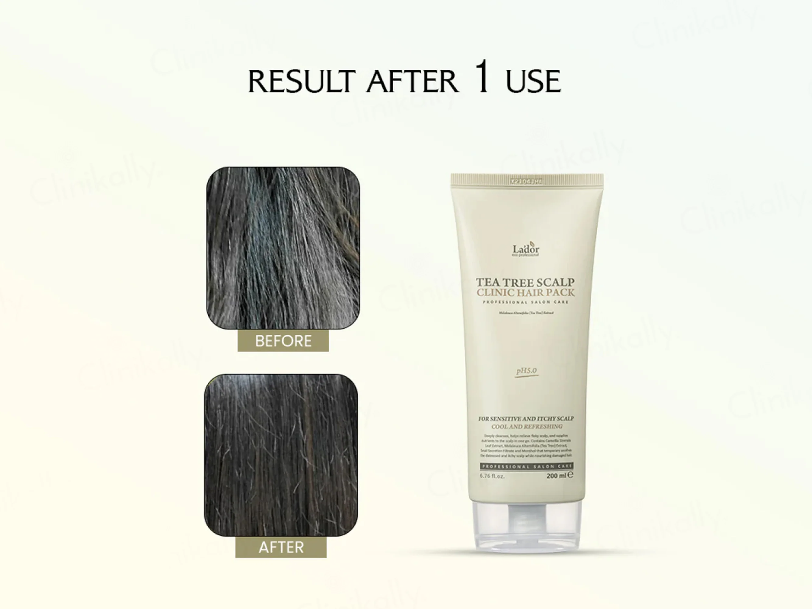Lador Tea Tree Scalp Clinic Hair Cleansing Pack For Sensitive & Itchy Scalp - Image 3