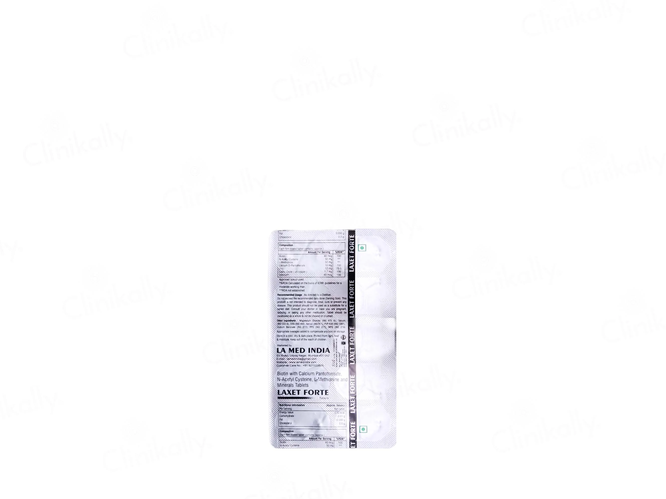 Laxet Forte Tablet For Hair, Skin & Nails - Image 3