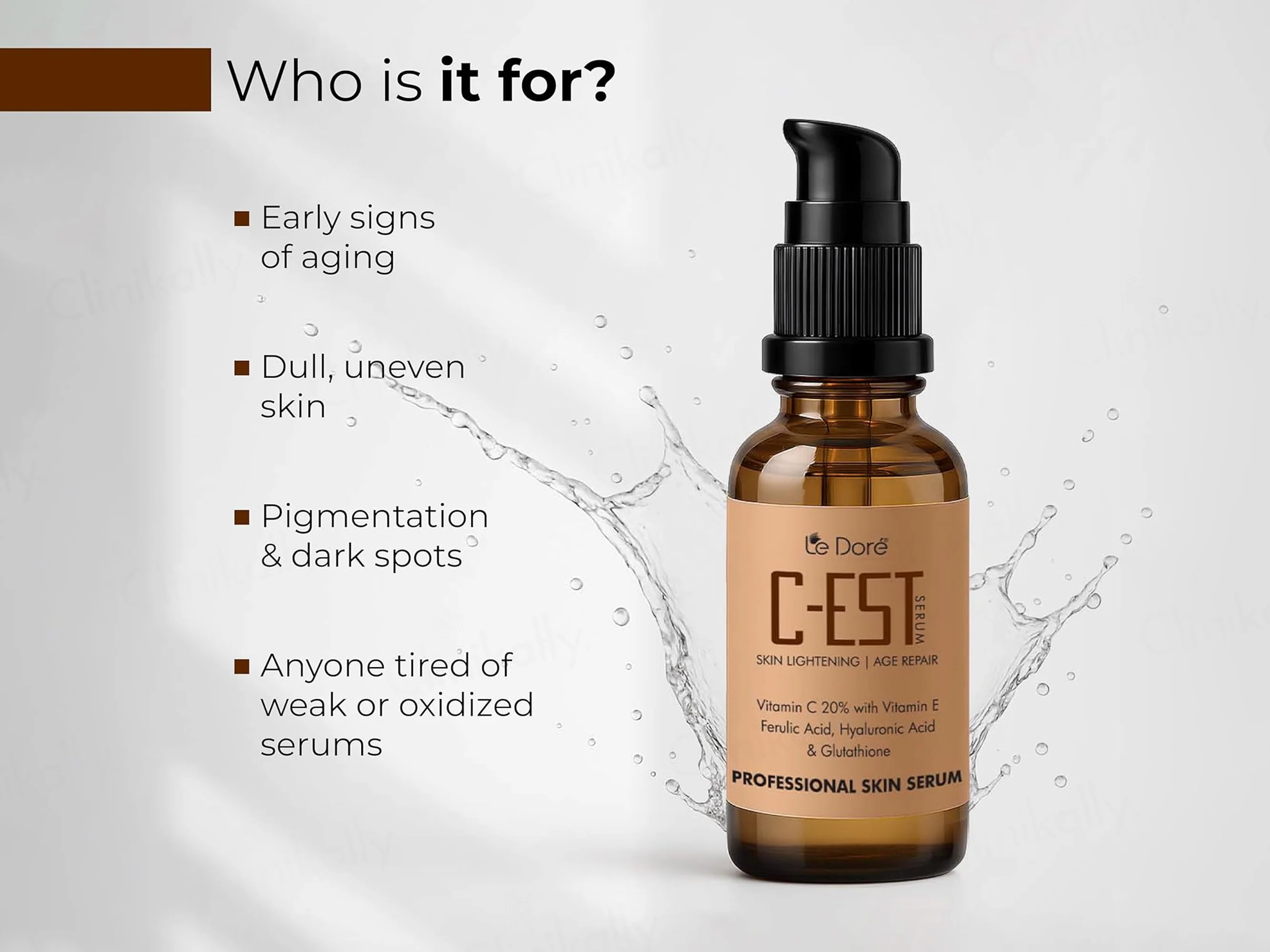 Le Dore C-EST Vitamin C 20% Skin Lightening Serum - Image 5