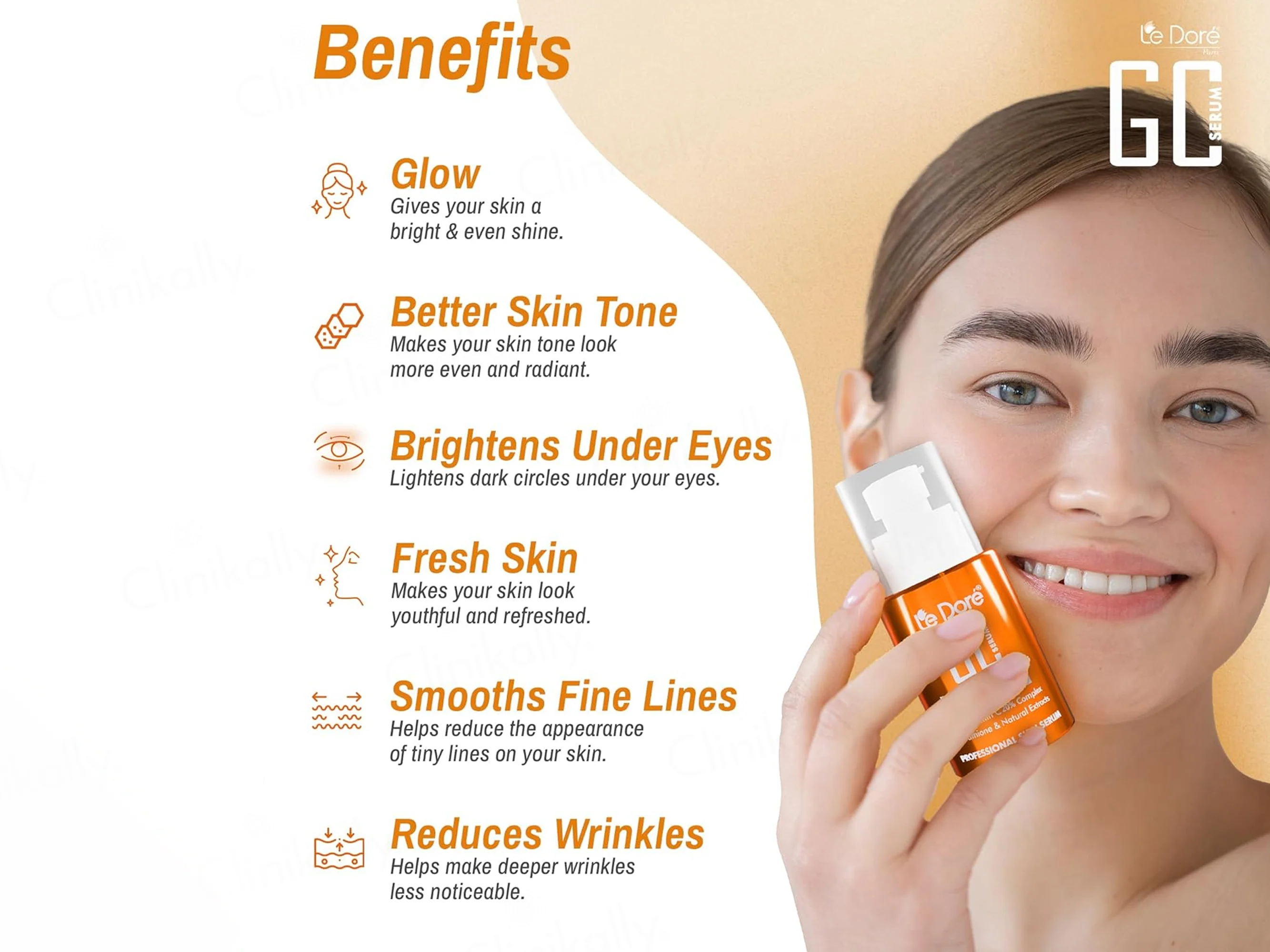 Le Dore GC 5X Vitamin C Liposomal Whitening & Anti Ageing Serum - Image 2