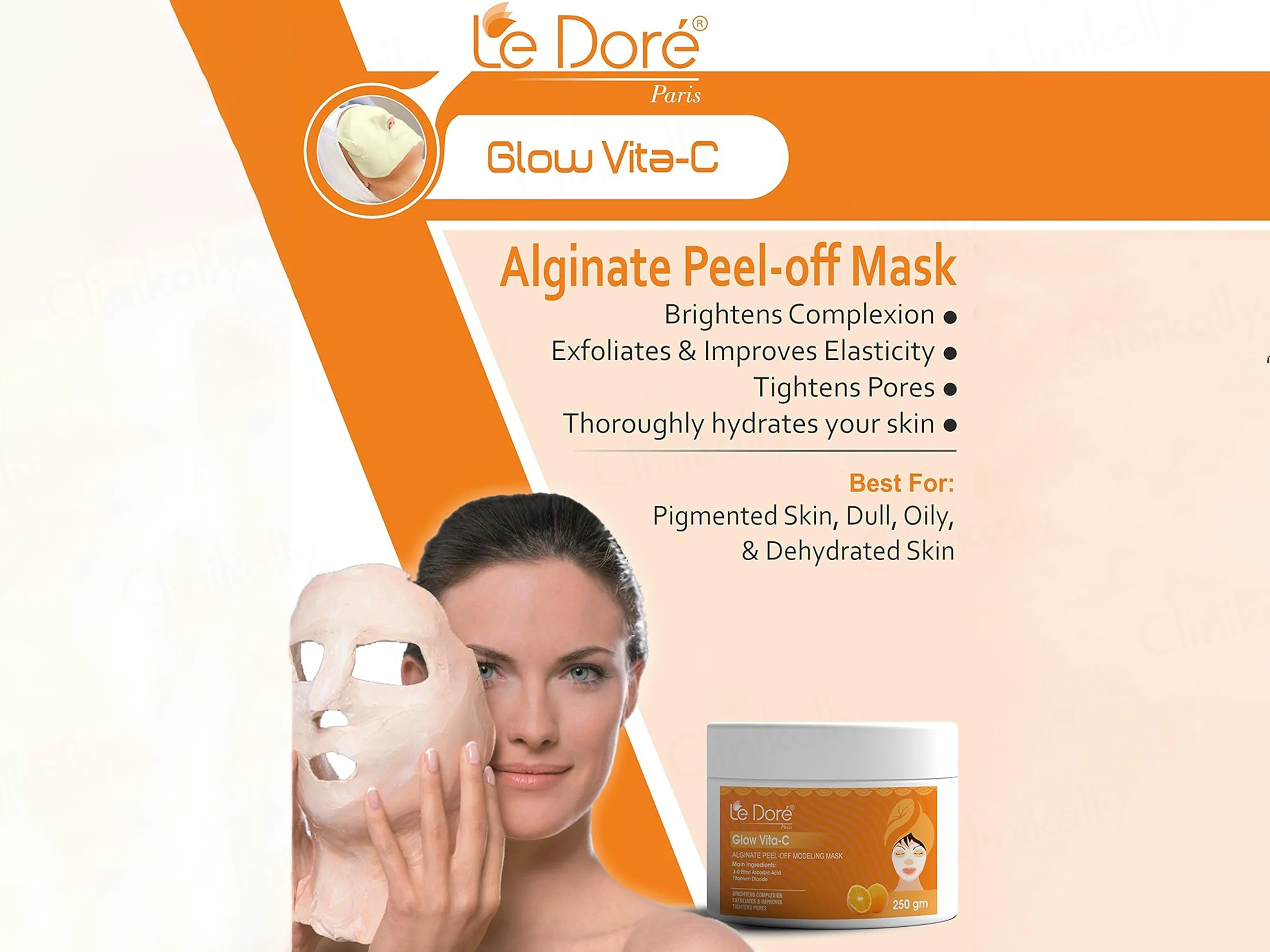 Le Dore Glow Vita-C Alginate Peel-Off Modeling Mask - Image 3