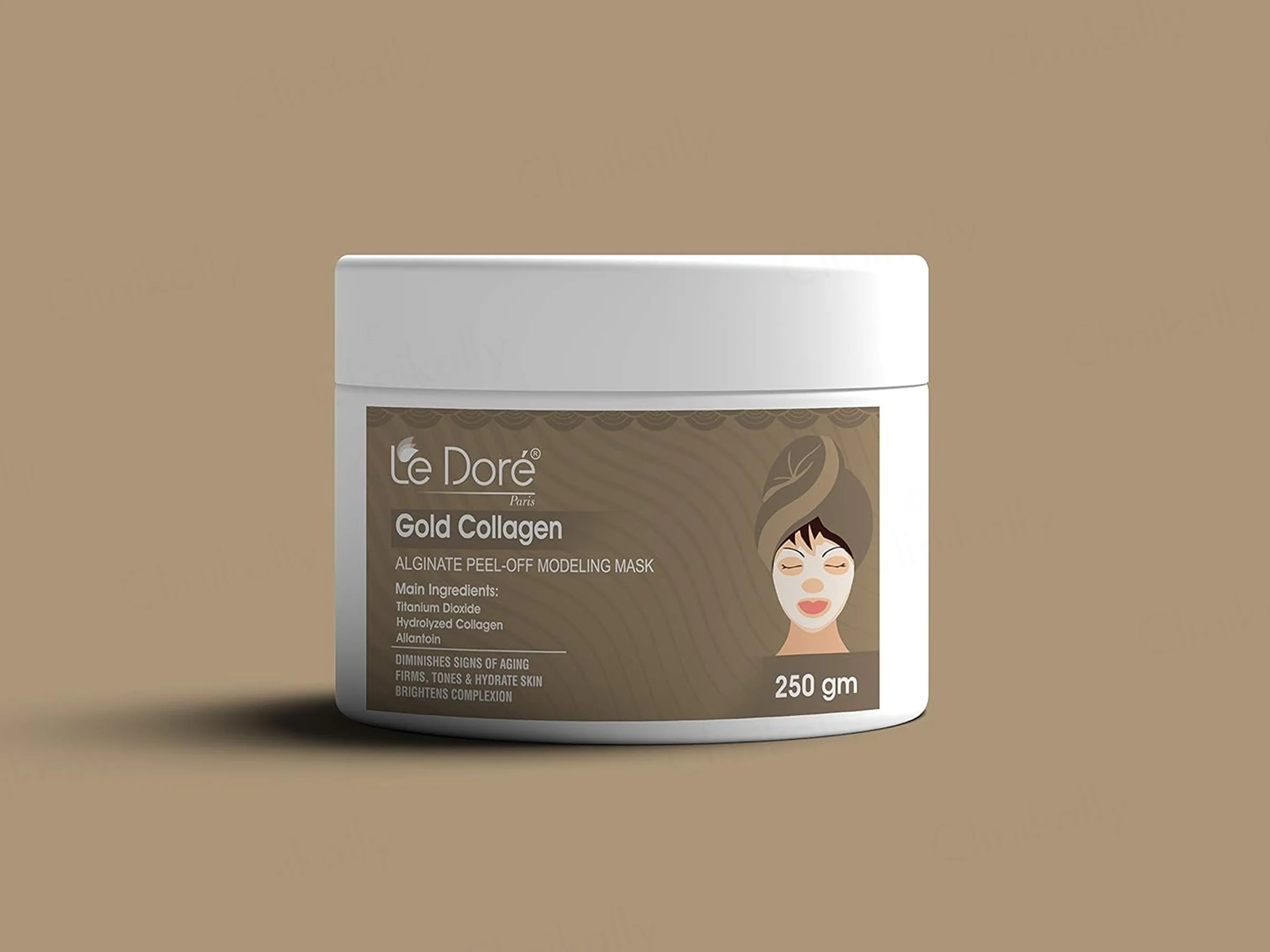 Le Dore Gold Collagen Alginate Peel-Off Modeling Mask - Image 2