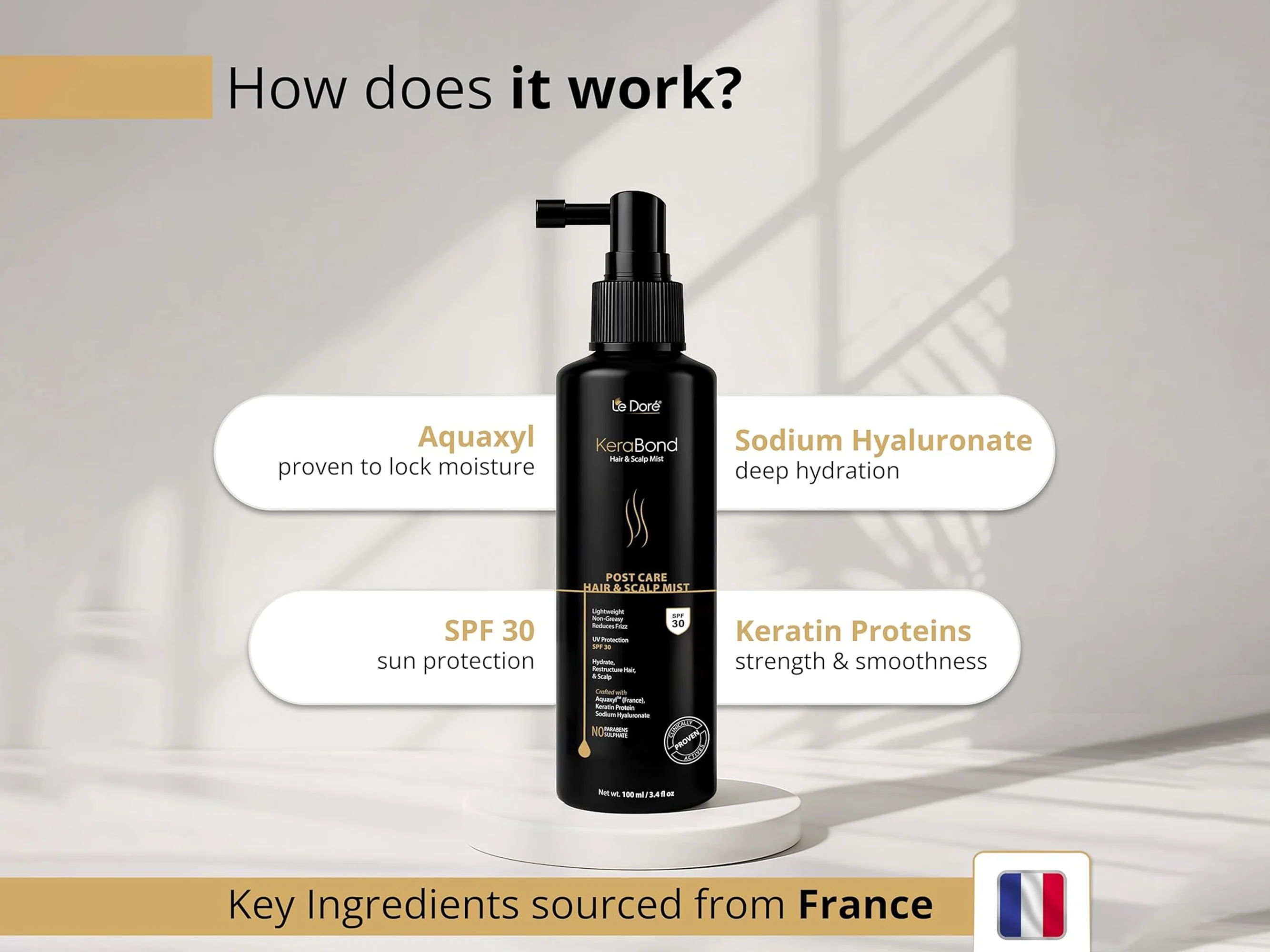 Le Dore Kerabond Post Care Hair & Scalp Mist SPF 30 - Image 2
