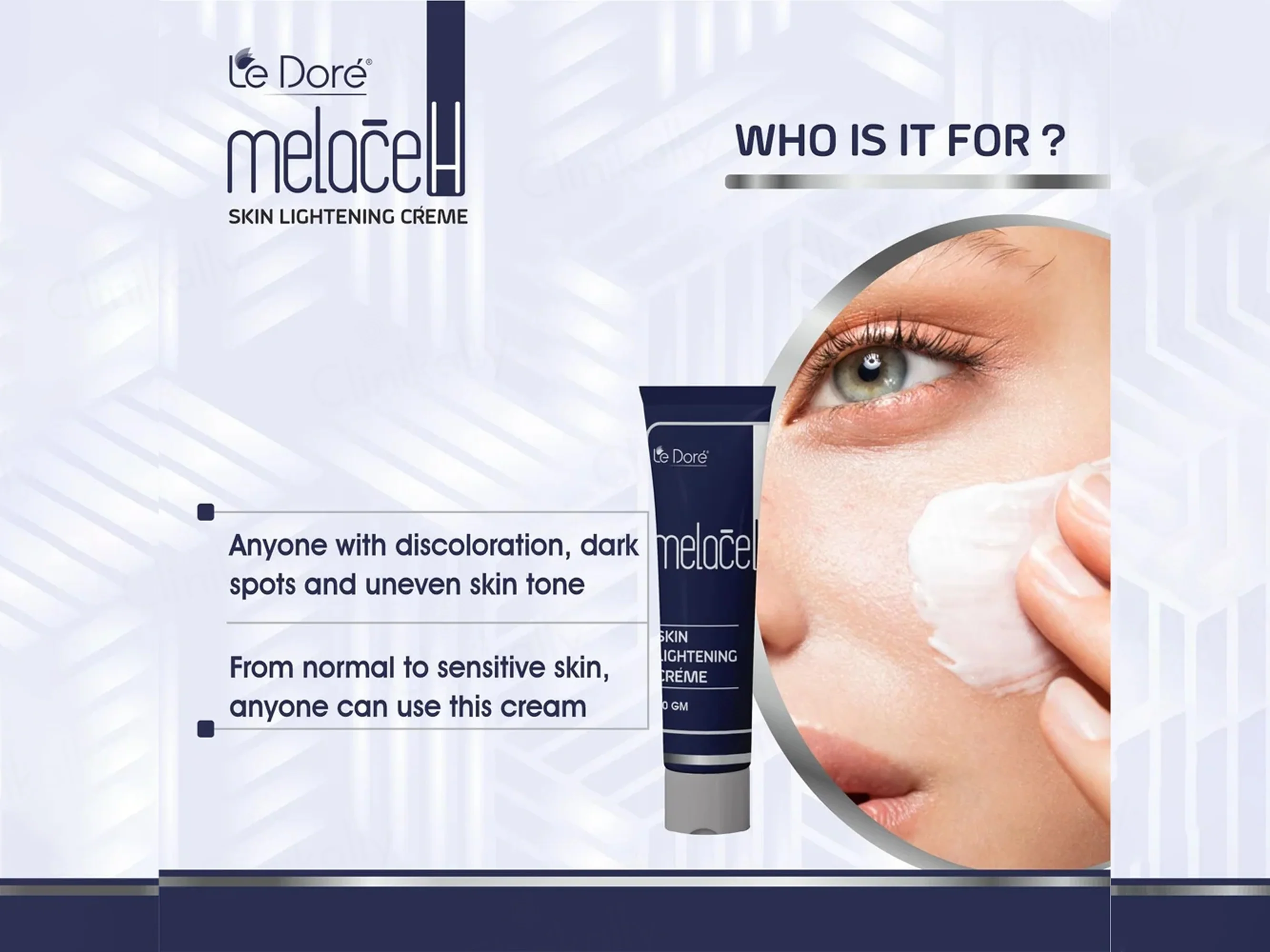 Le Dore Melace-H Skin Lightening Creme - Image 4