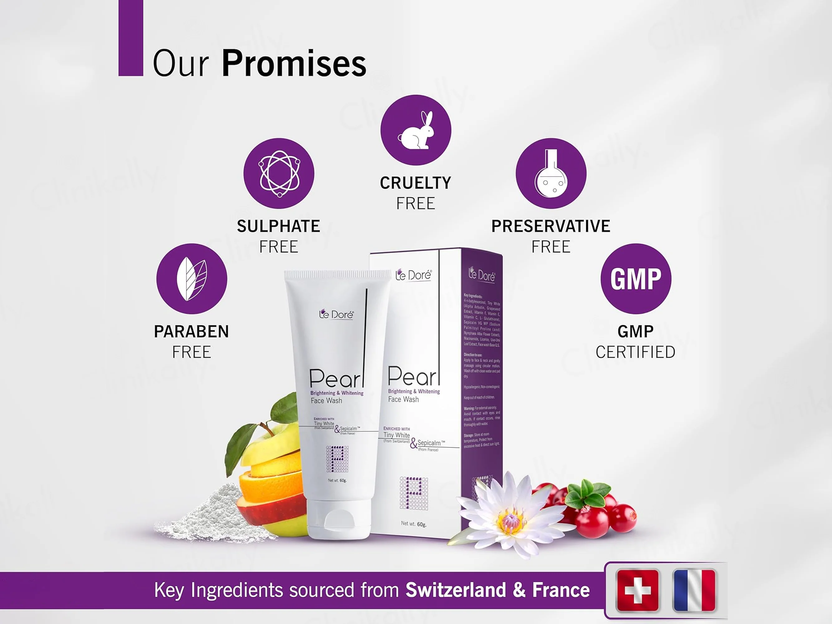 Le Dore Pearl Brightening & Whitening Face Wash - Image 5
