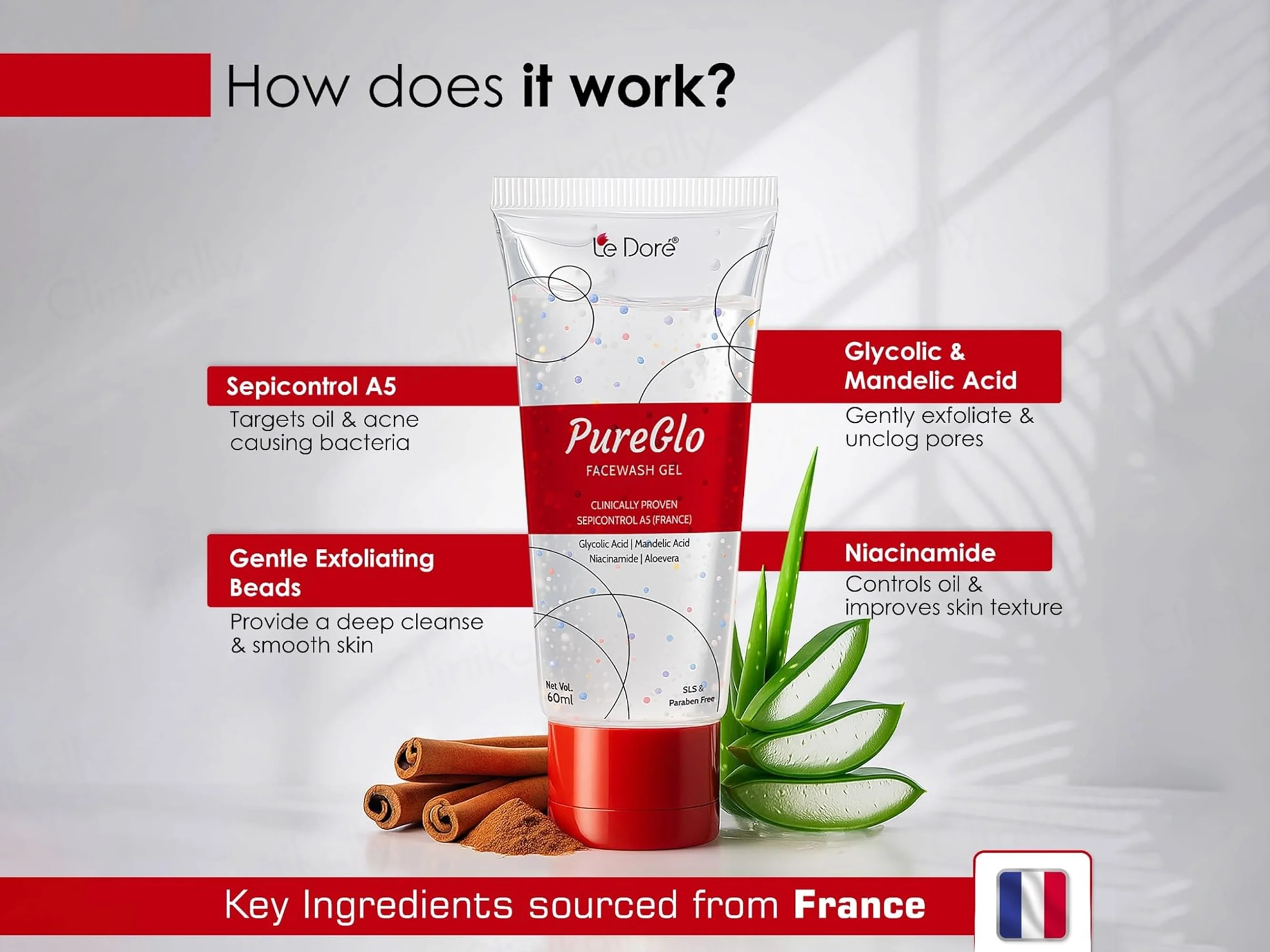 Le Dore Pureglo Facewash Gel - Image 2