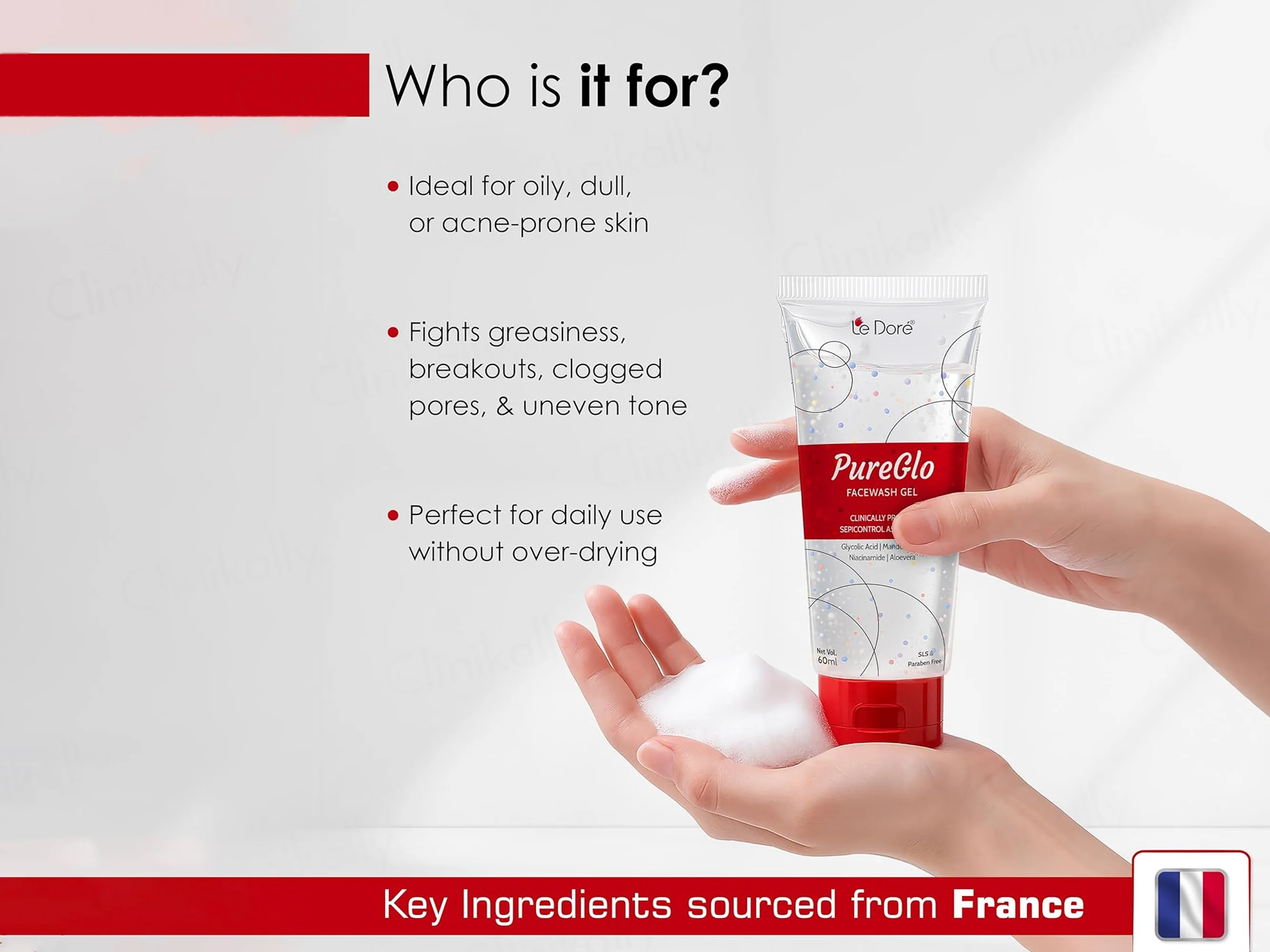 Le Dore Pureglo Facewash Gel - Image 3