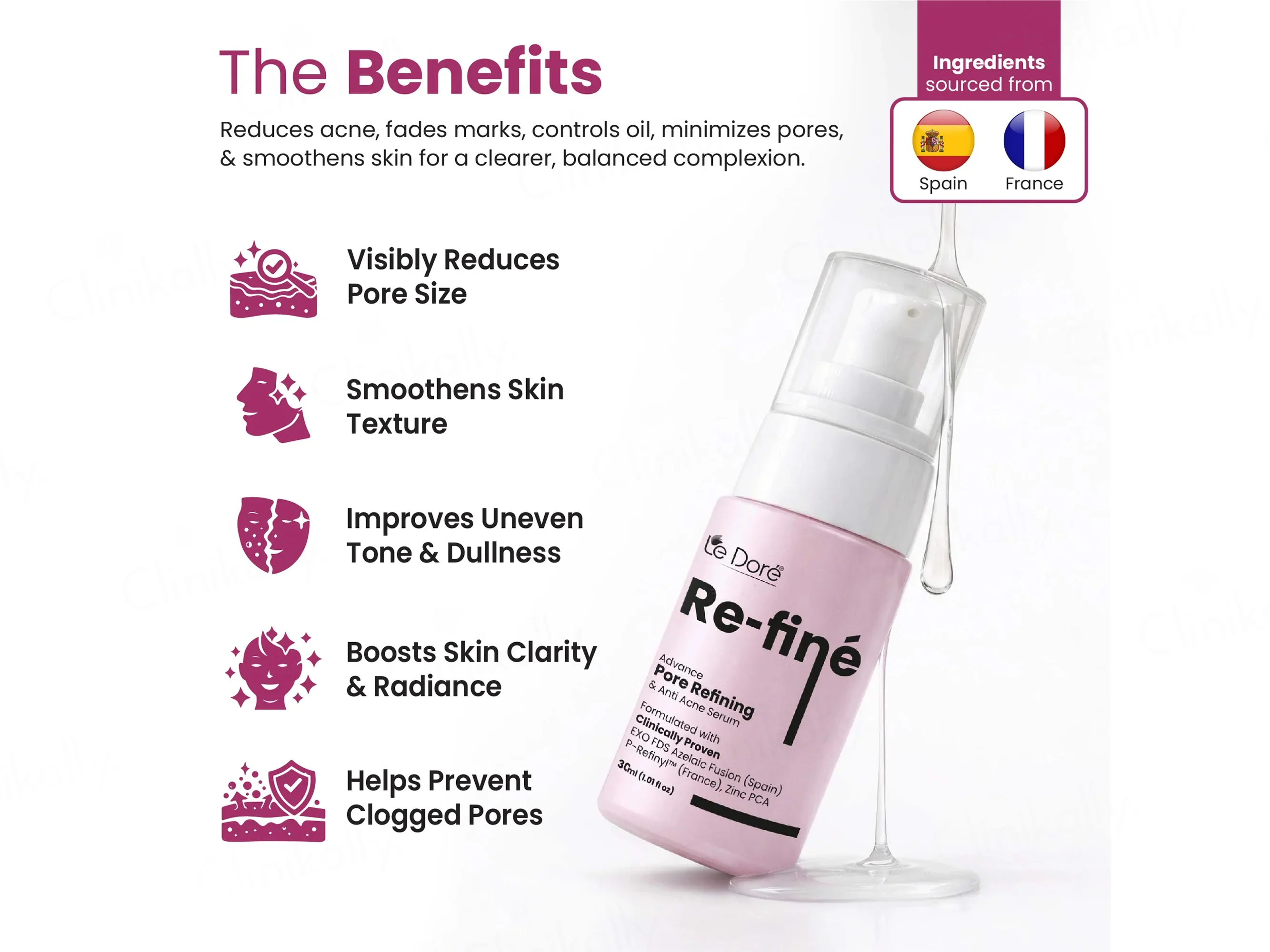 Le Dore RE-FINE Pore Refining Anti Acne Serum - Image 6