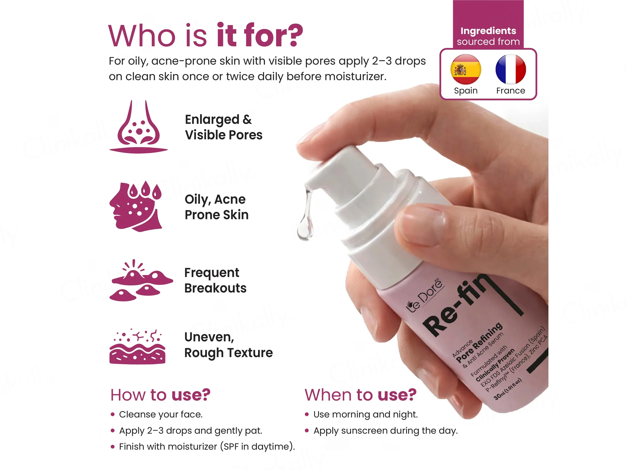 Le Dore RE-FINE Pore Refining Anti Acne Serum - Image 7