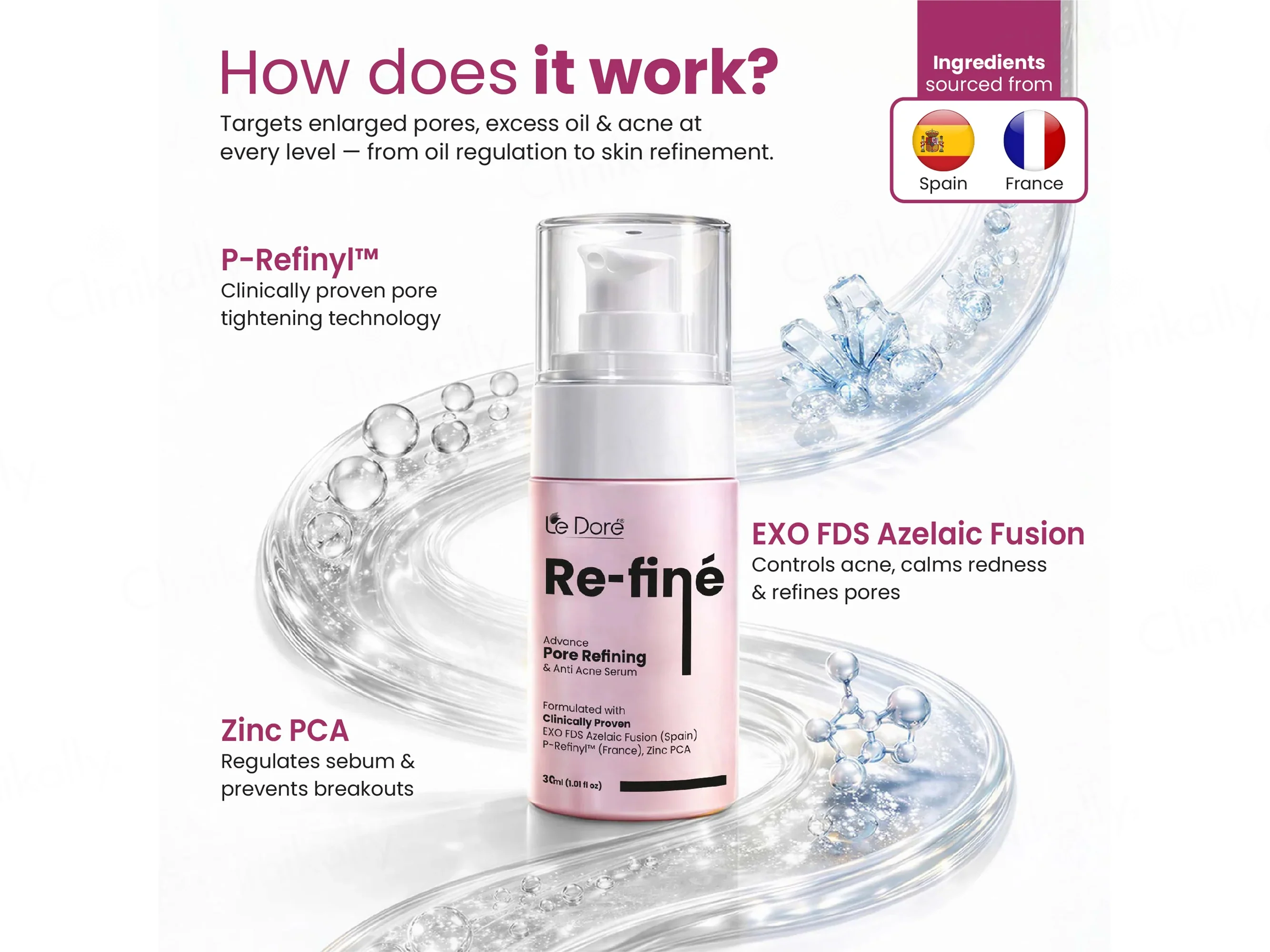 Le Dore RE-FINE Pore Refining Anti Acne Serum - Image 8