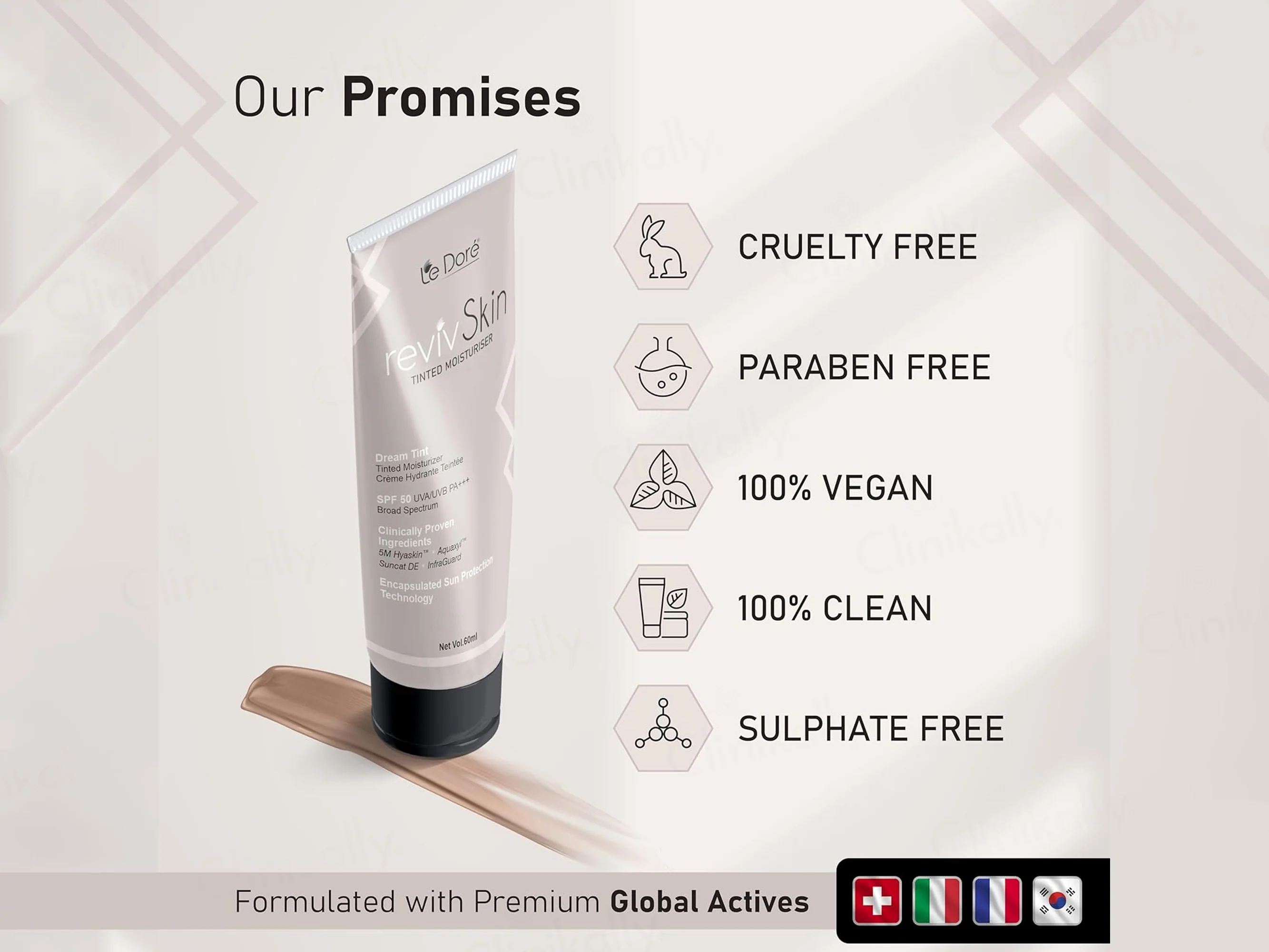 Le Dore RevivSkin Tinted Moisturizer SPF 50 PA+++ - Image 6