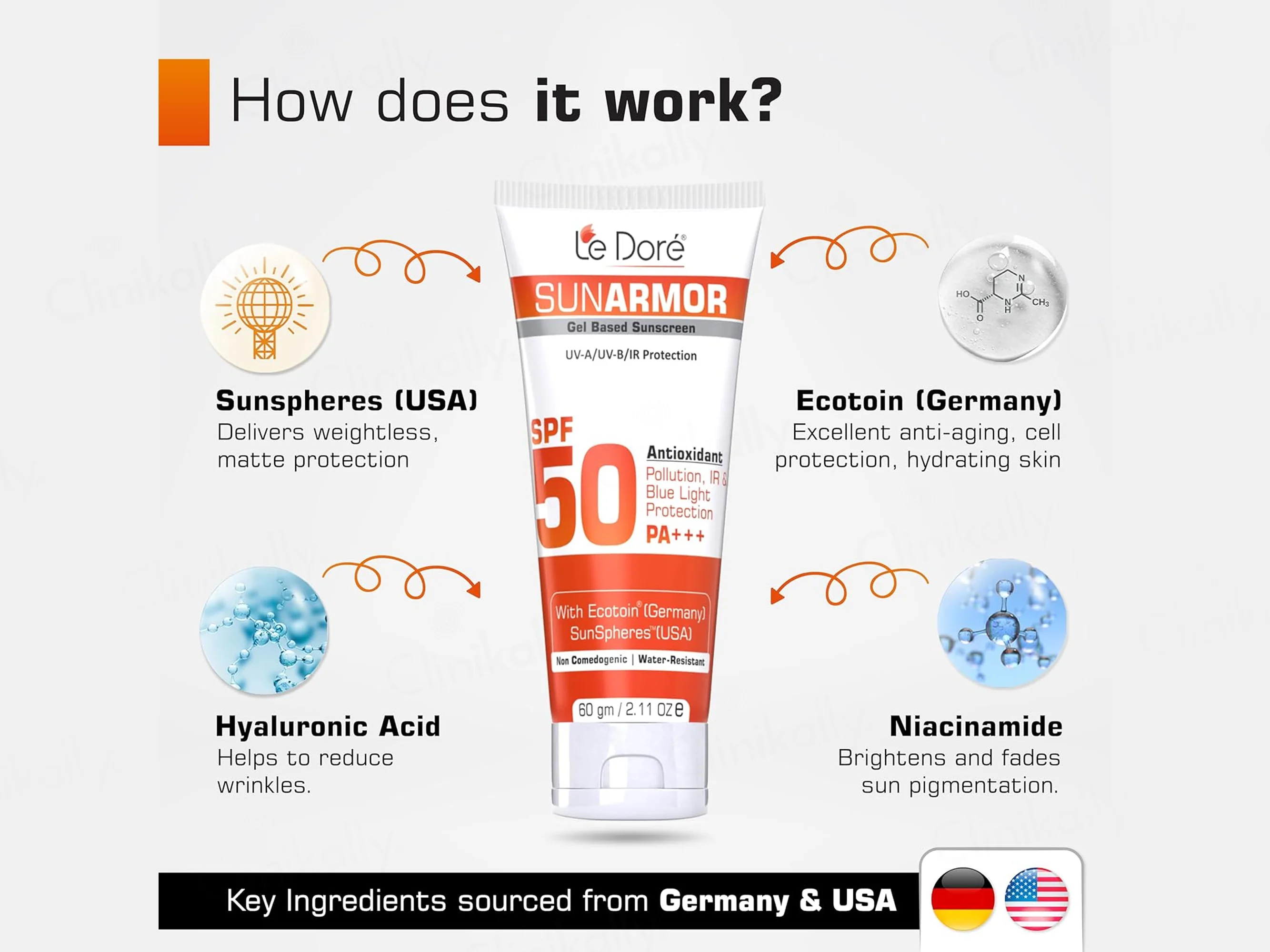 Le Dore Sunarmor Sunscreen Gel SPF 50 PA+++ - Image 2