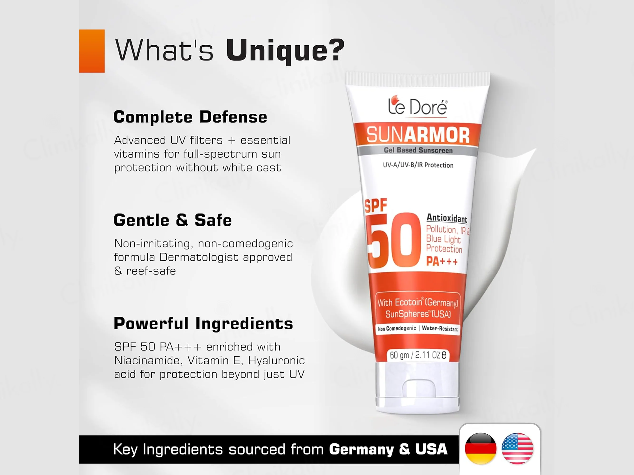 Le Dore Sunarmor Sunscreen Gel SPF 50 PA+++ - Image 4