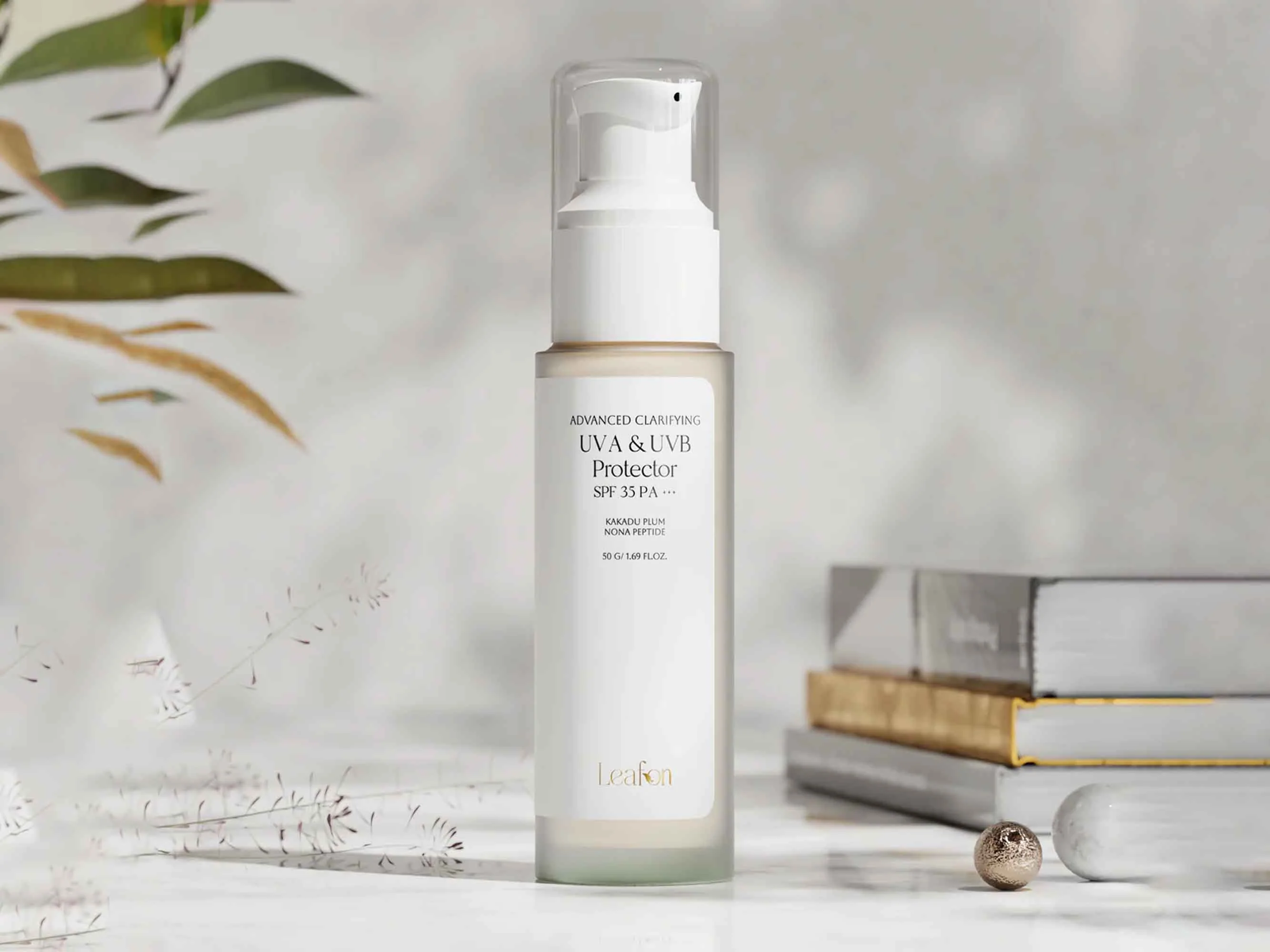 Leafon Advanced Clarifying UVA & UVB Protector Sunscreen SPF 35 PA+++ - Image 2