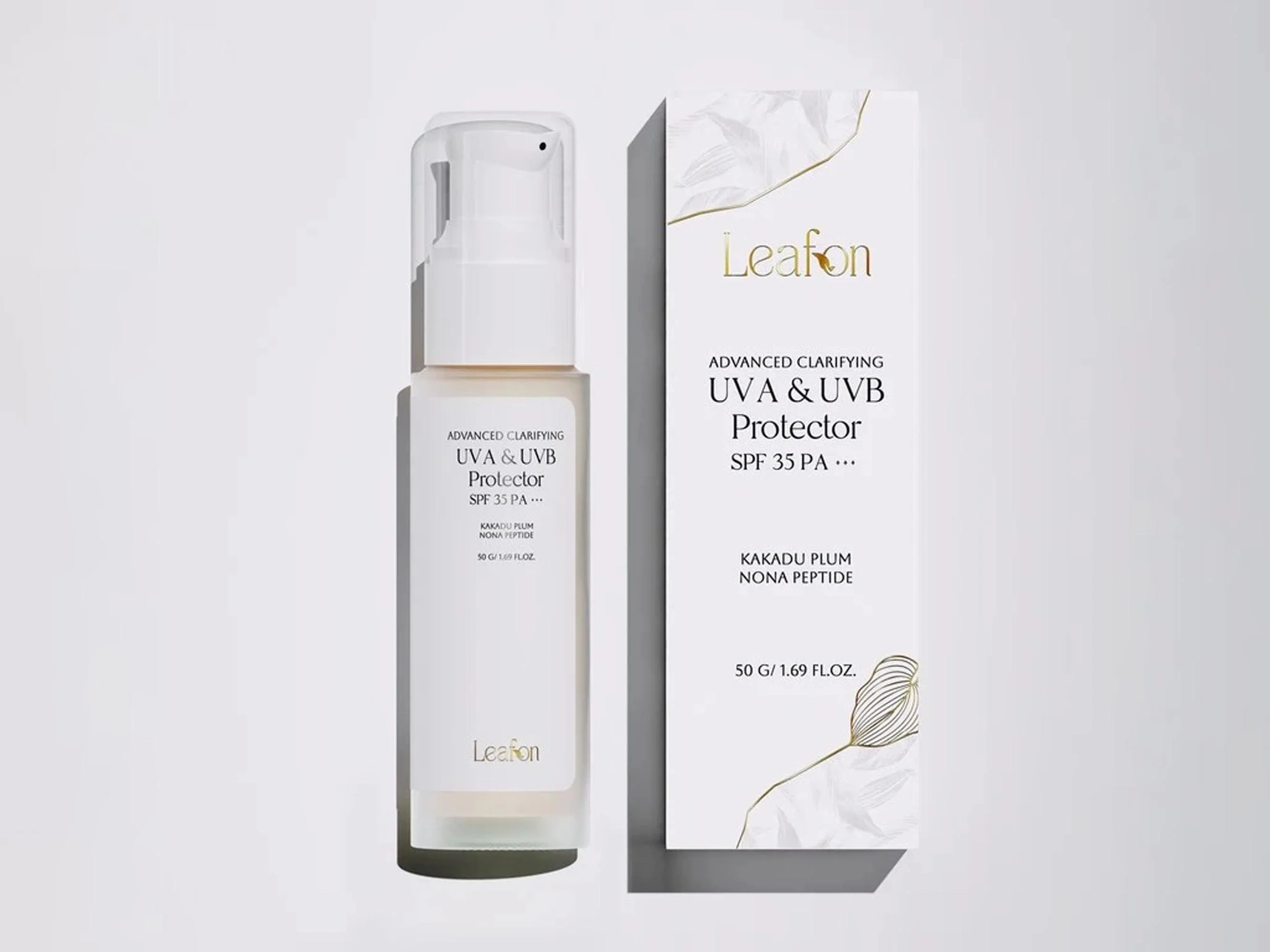 Leafon Advanced Clarifying UVA & UVB Protector Sunscreen SPF 35 PA+++ - Image 3