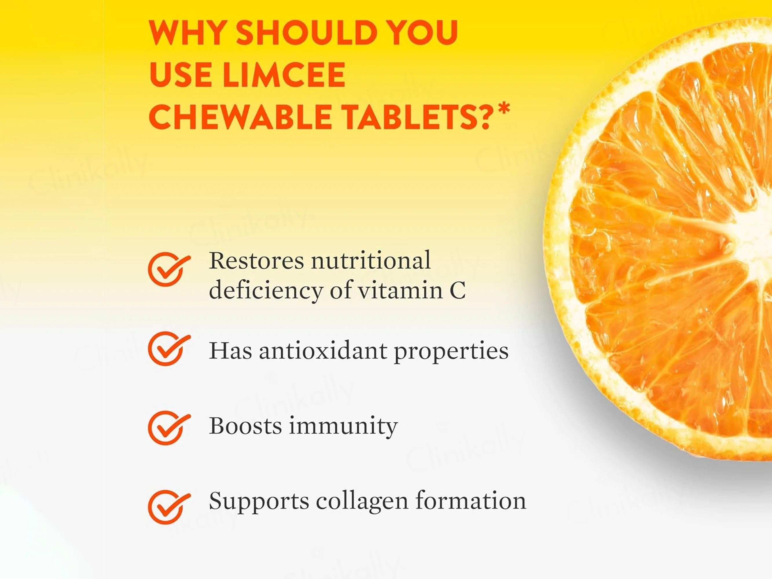 Limcee Vitamin C 500mg Chewable Tablet - Orange Flavour - Image 6
