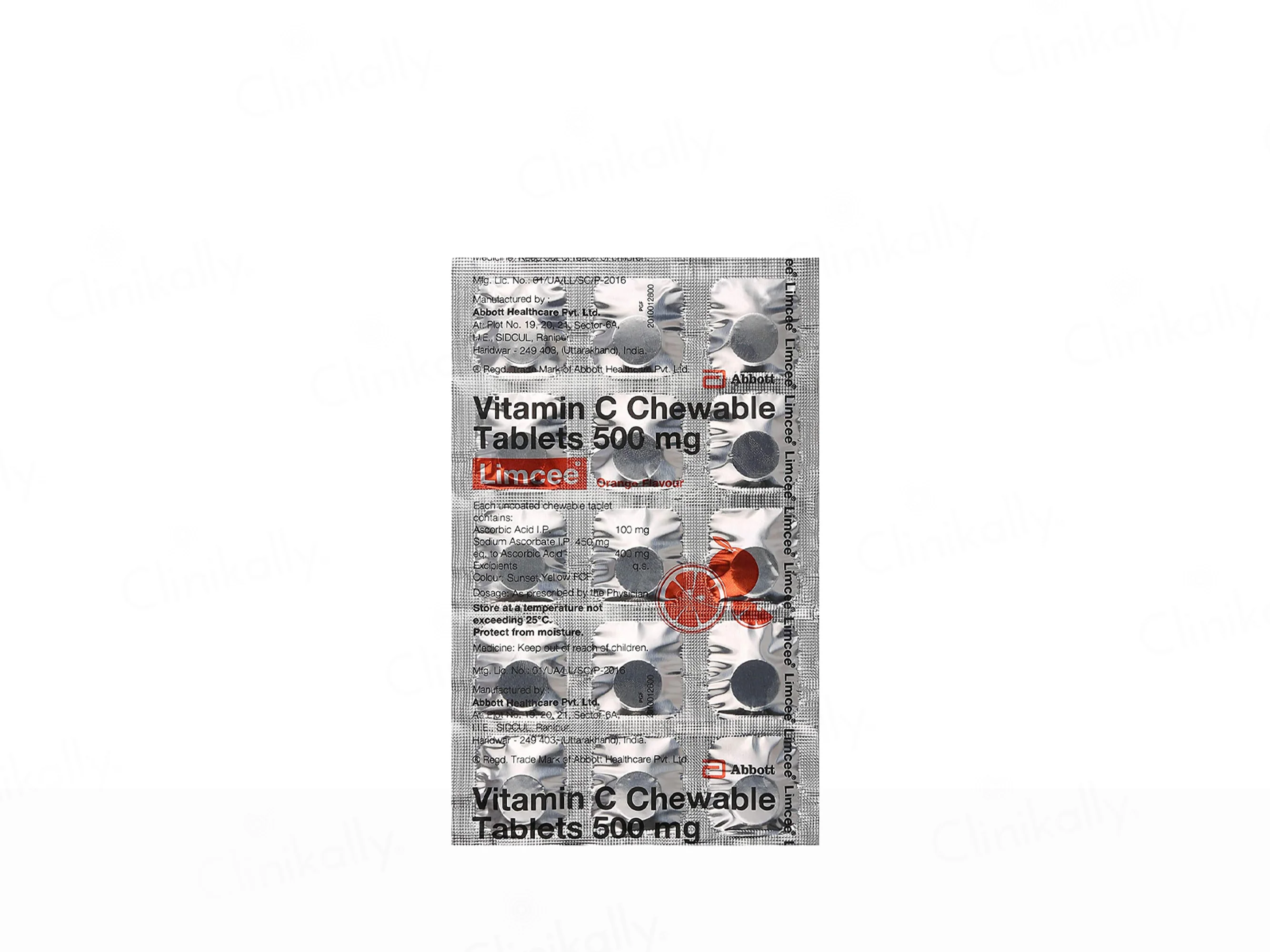 Limcee Vitamin C 500mg Chewable Tablet - Orange Flavour - Image 8