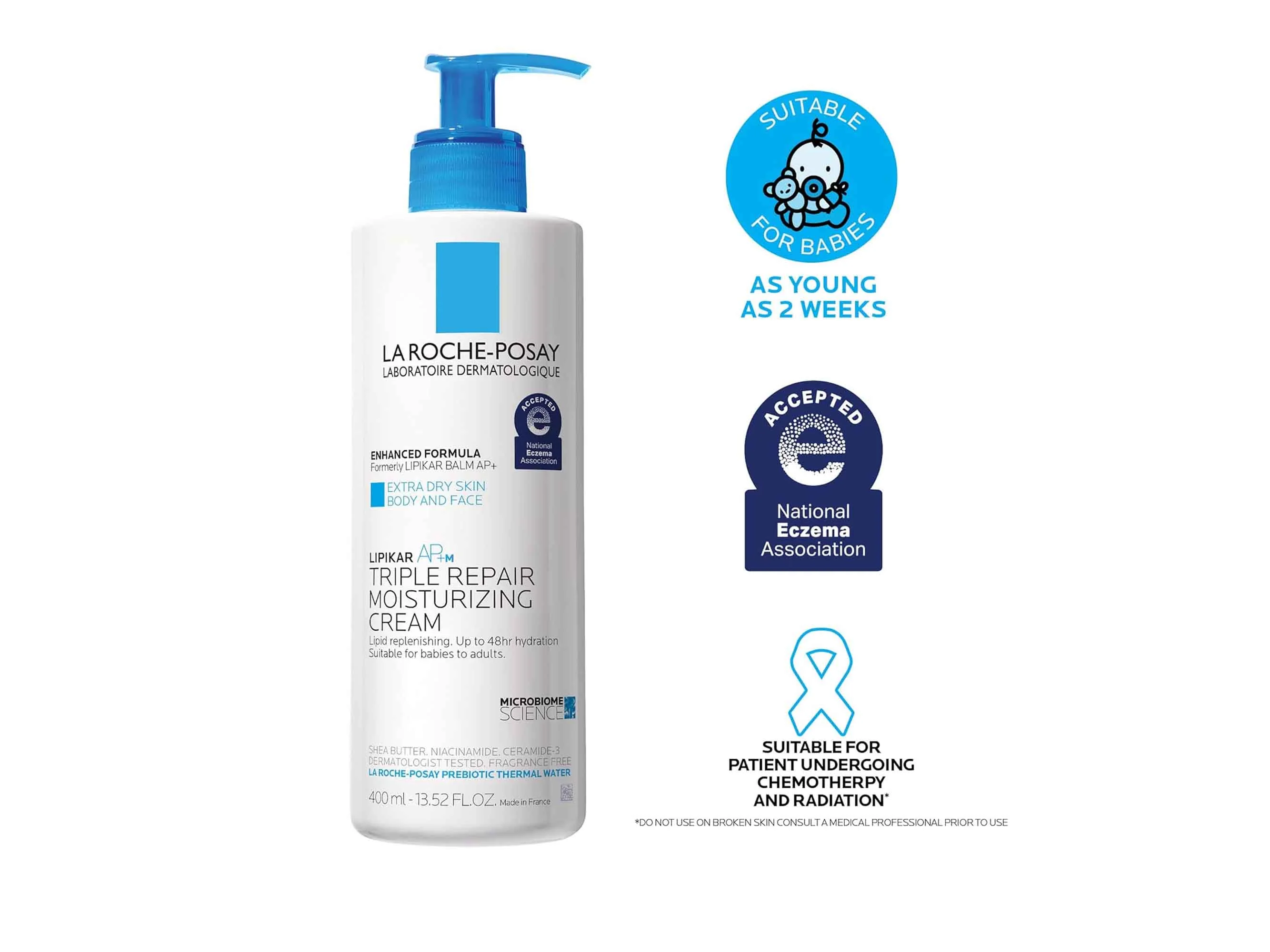 La Roche-Posay Lipikar AP+M Triple Repair Body Moisturising Cream For Dry Skin - Image 7