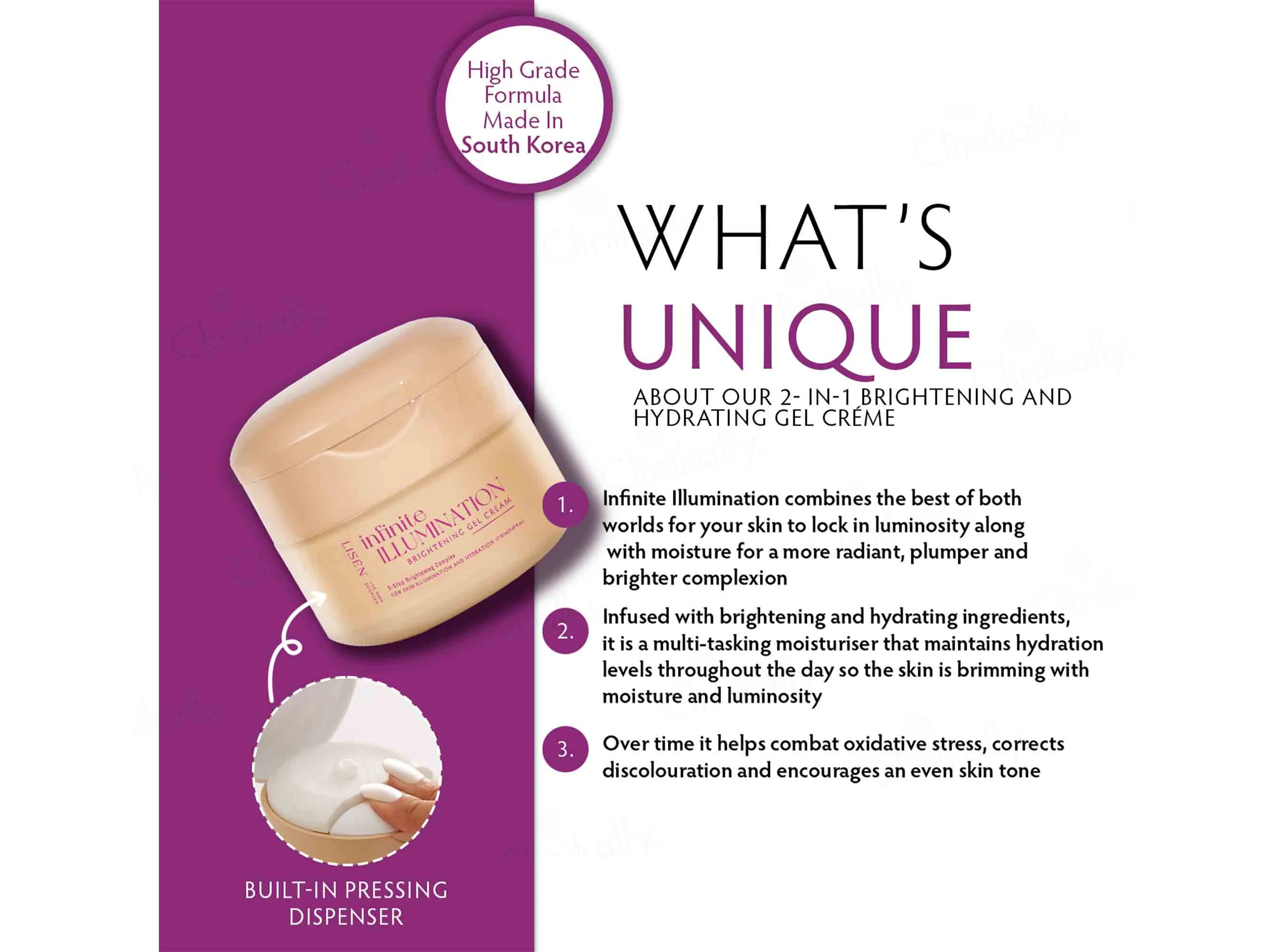 LISEN Infinite Illumination Brightening Gel Cream - Image 5