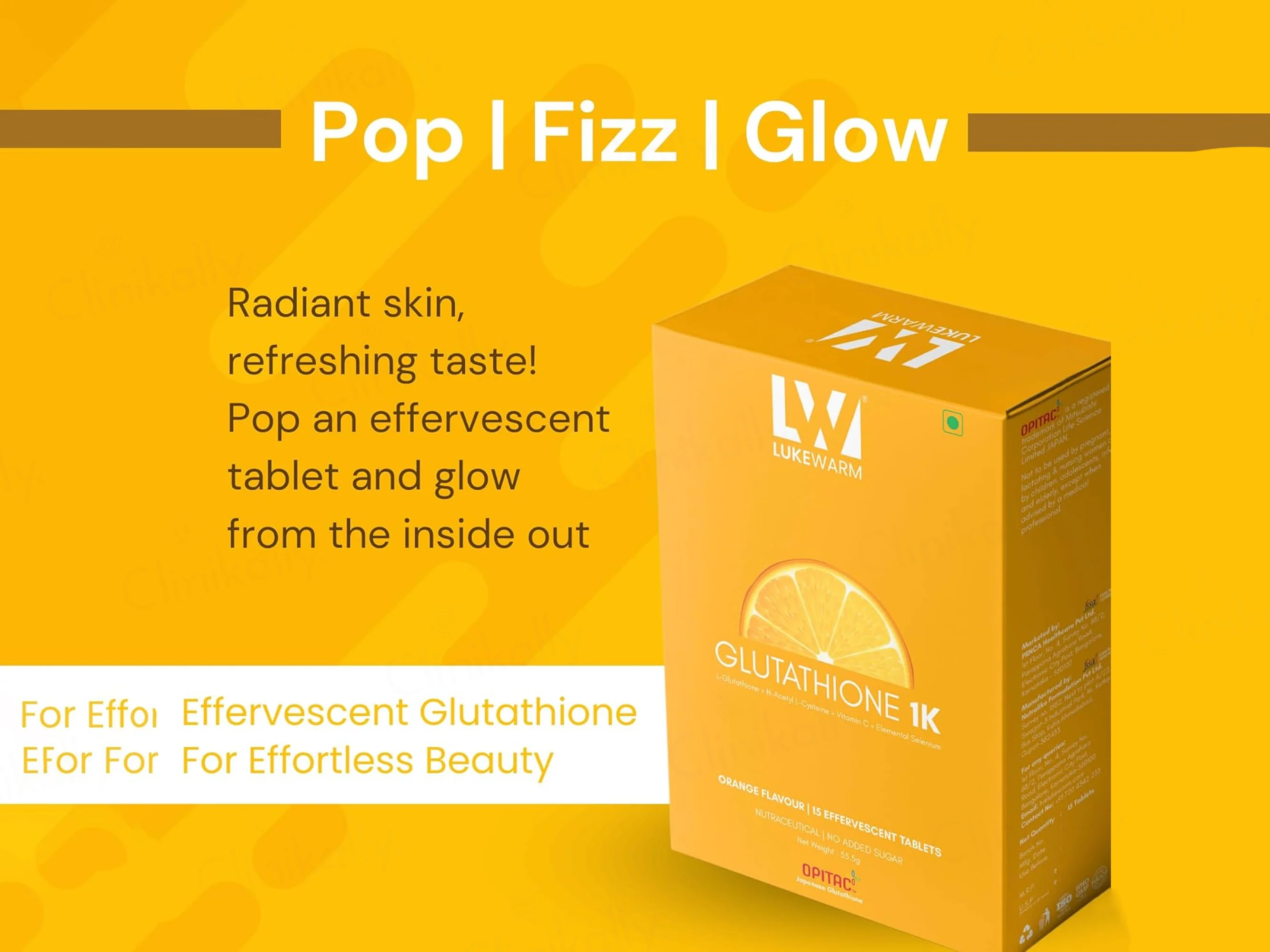 Lukewarm Glutathione 1K Nutraceutical Effervescent Tablet - Image 4