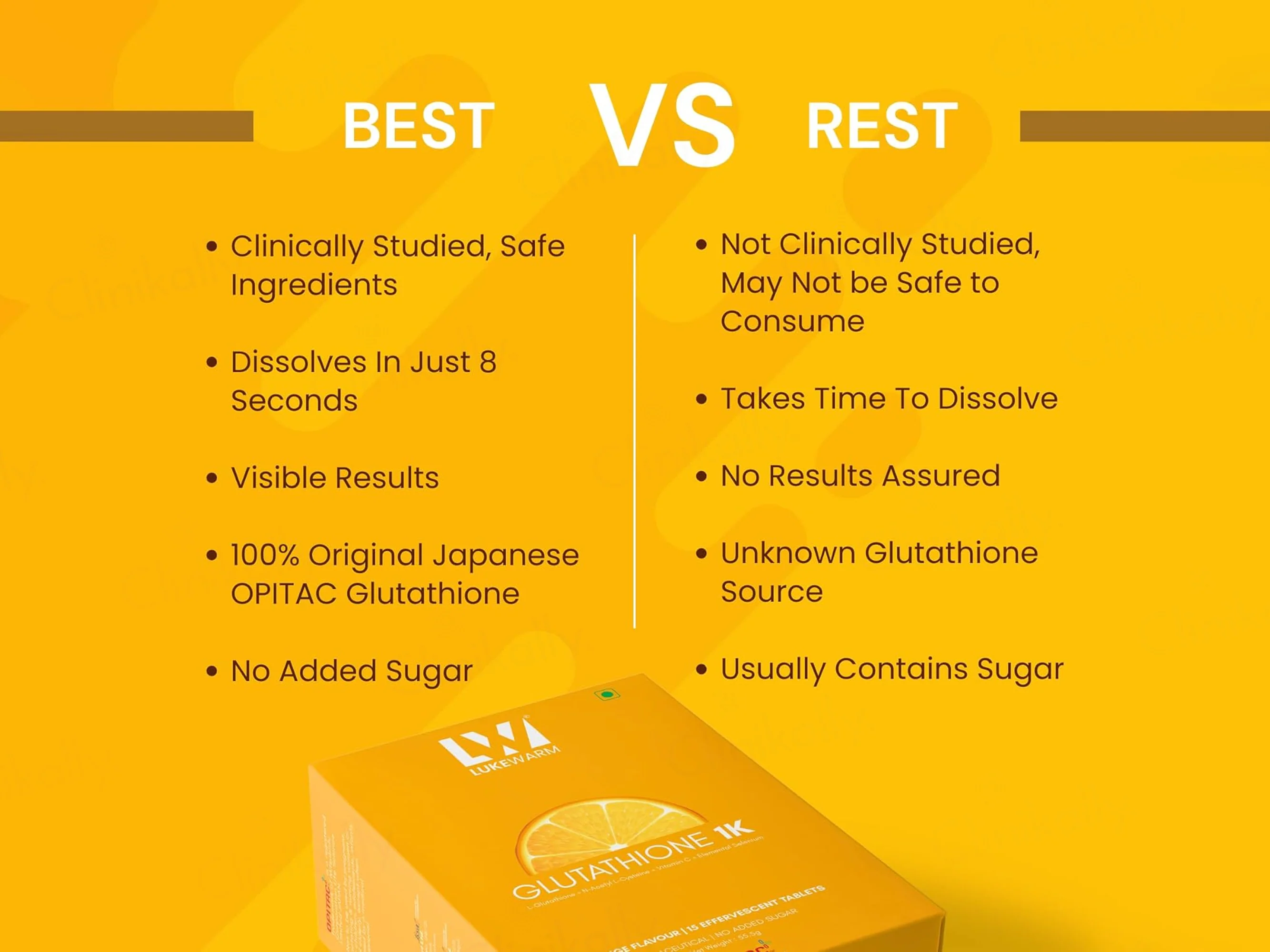 Lukewarm Glutathione 1K Nutraceutical Effervescent Tablet - Image 5