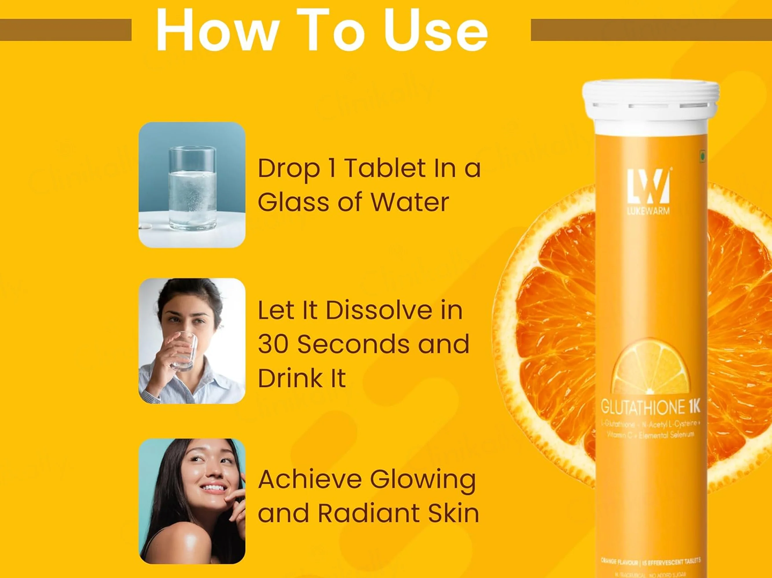 Lukewarm Glutathione 1K Nutraceutical Effervescent Tablet - Image 7