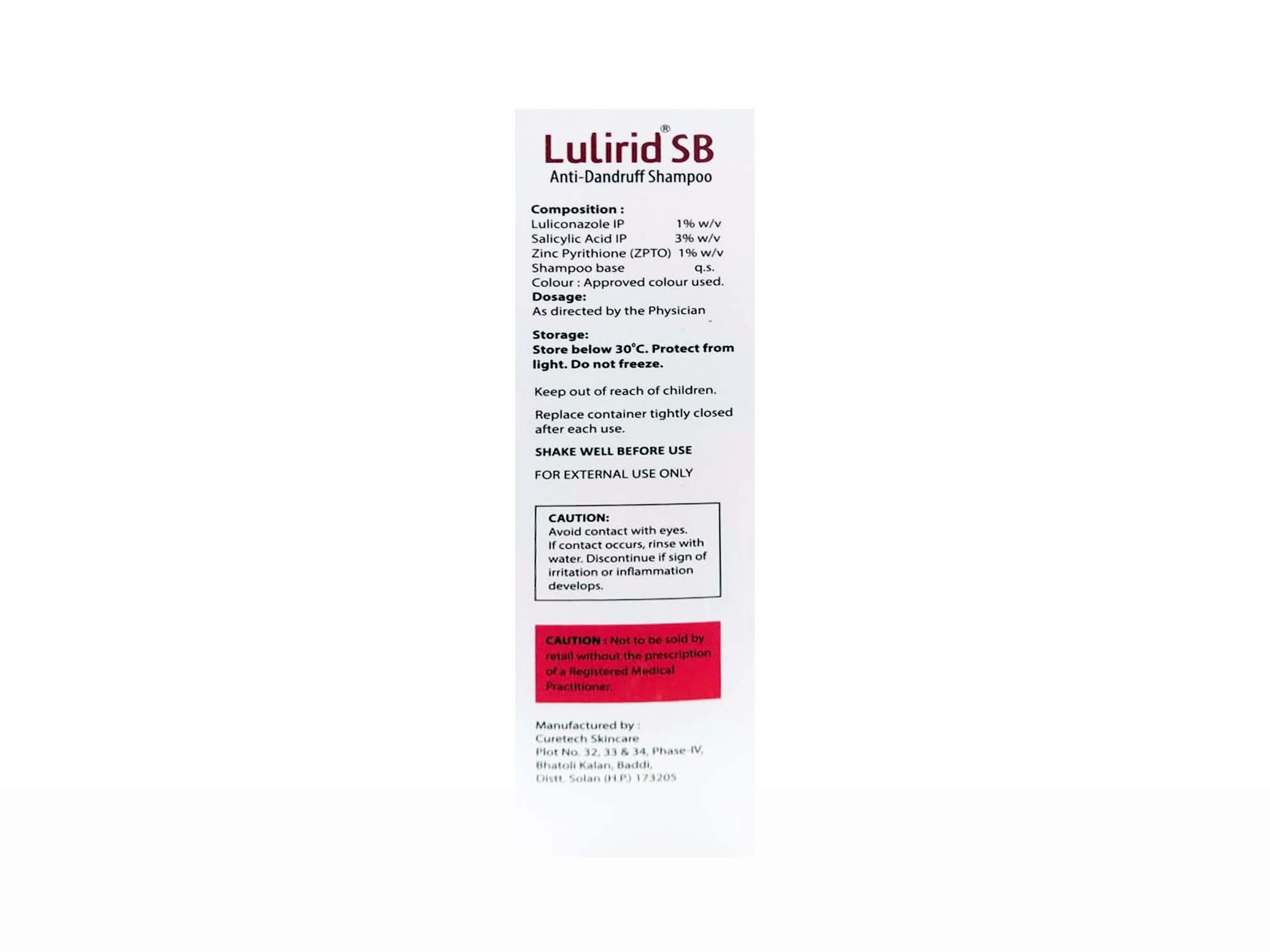 Lulirid SB Anti-Dandruff Shampoo - Image 2