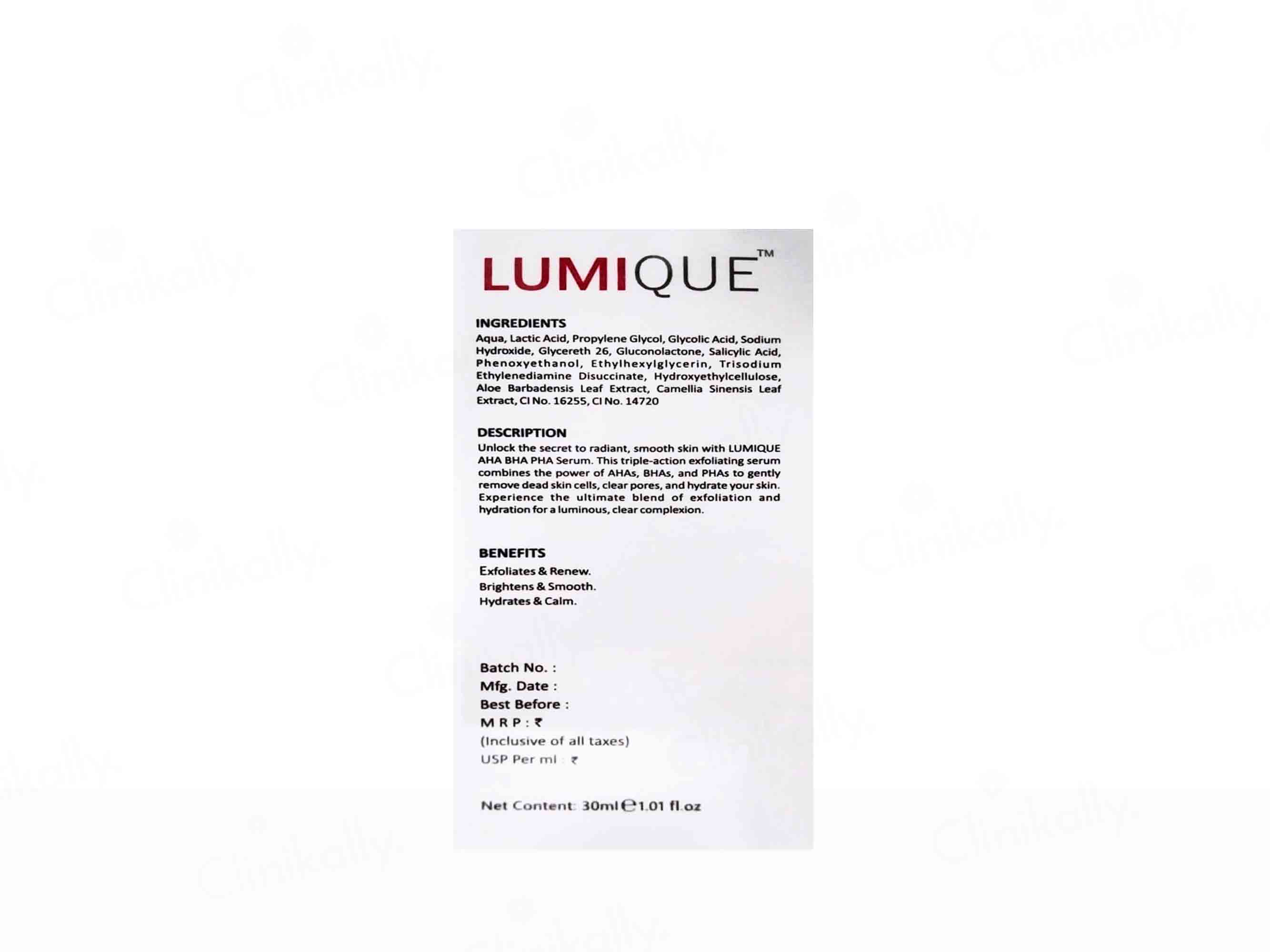 Lumique Advanced Resurfacing Skin Renewal Serum - Image 2