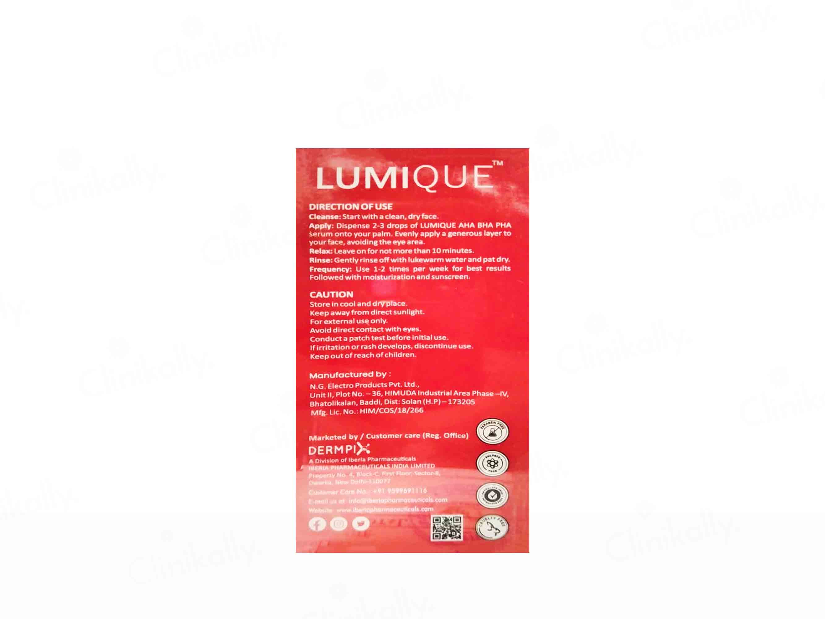 Lumique Advanced Resurfacing Skin Renewal Serum - Image 3