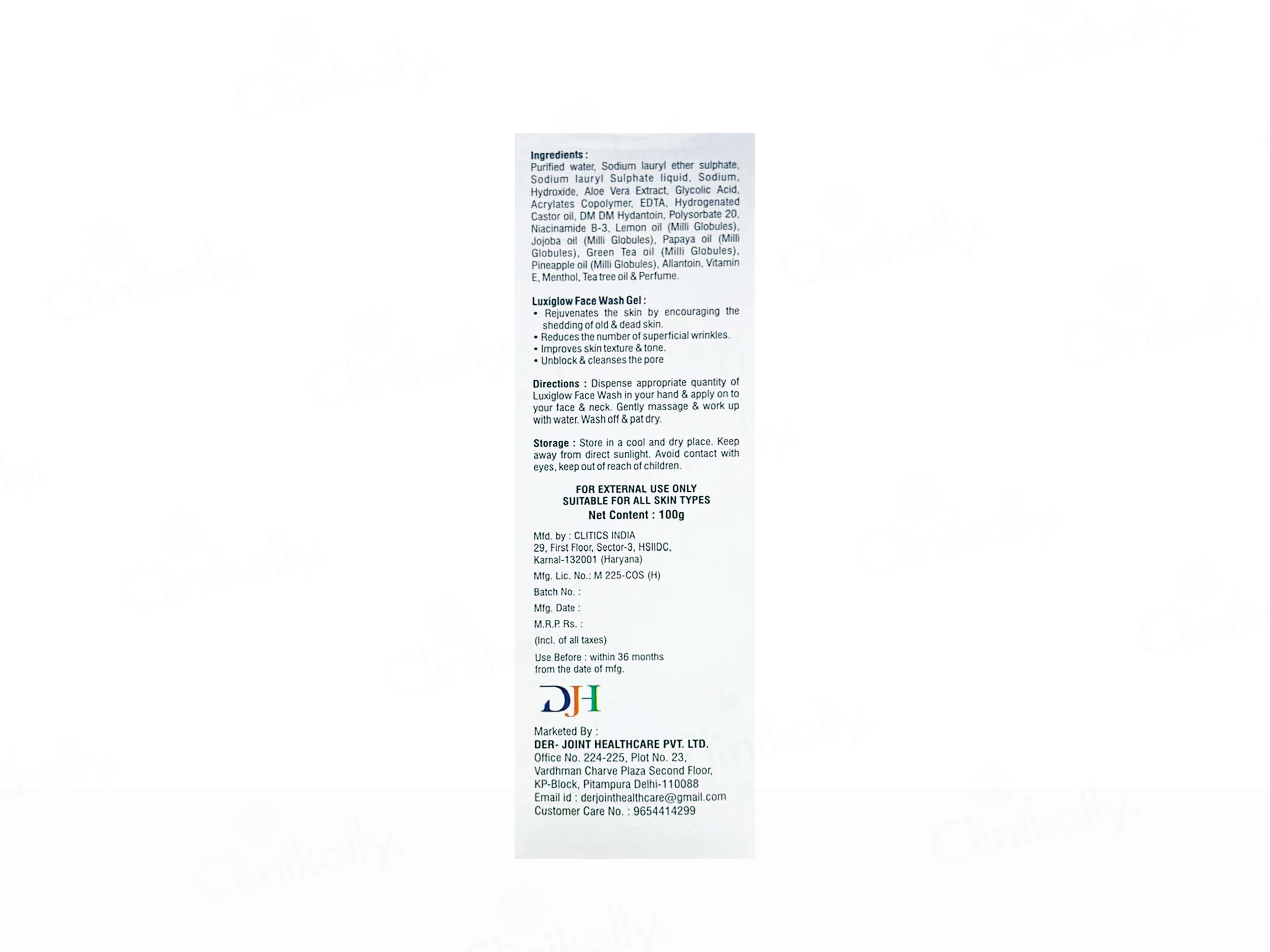 Luxiglow Triple Action Face Wash Gel - Image 3